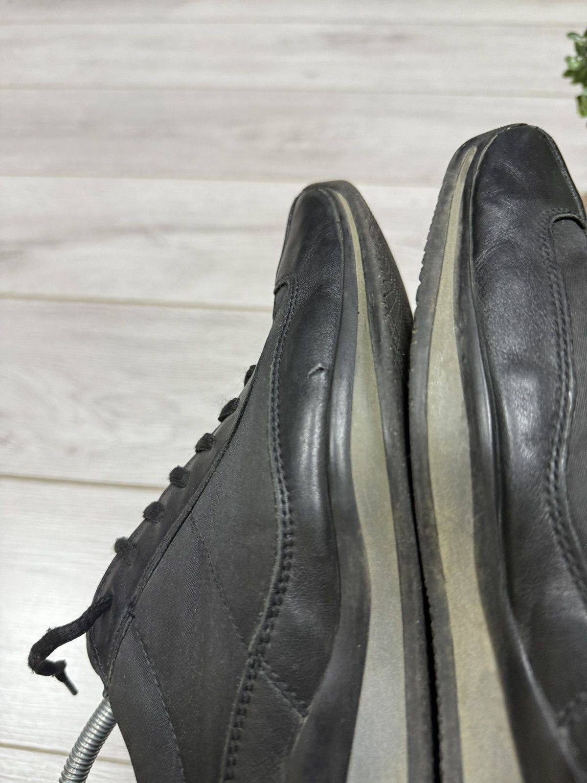 Prada Prada red tab square vintage nylon leather sneakers logo Size US 9 / IT 39 - 8 Thumbnail
