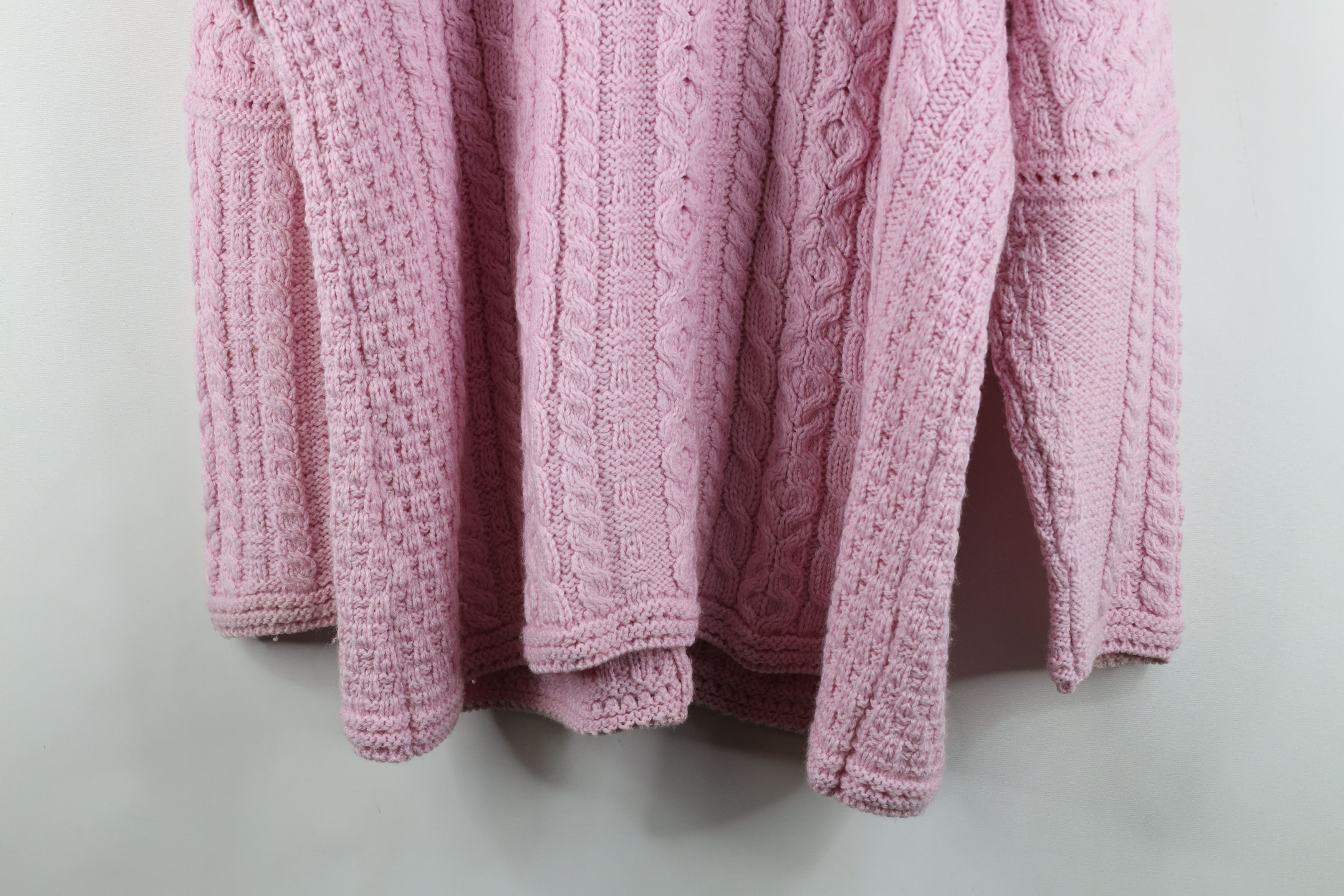 Vintage Vintage 90s Streetwear Fisherman Cable Knit Cardigan Sweater Size XL / US 12-14 / IT 48-50 - 14 Thumbnail