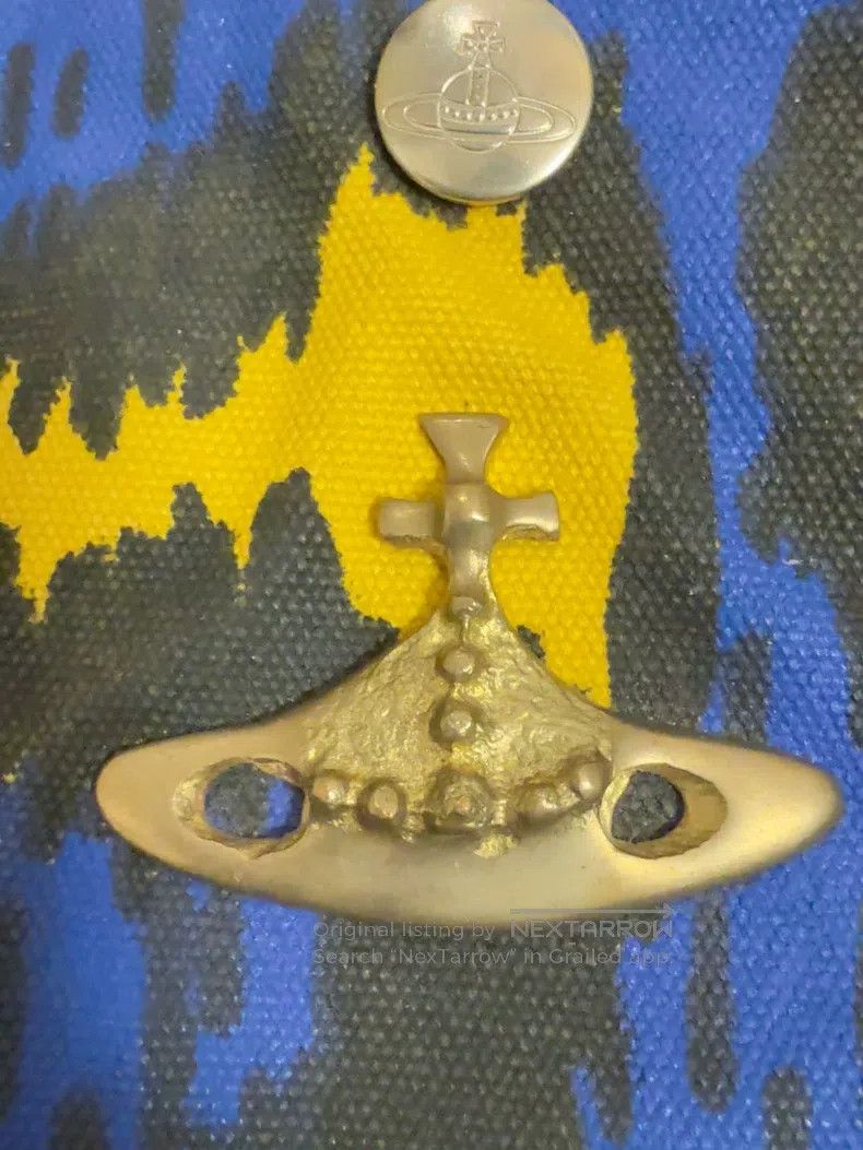 Vivienne Westwood Vivienne Westwood size os Blue and yellow pirate pattern ba Size ONE SIZE - 3 Thumbnail