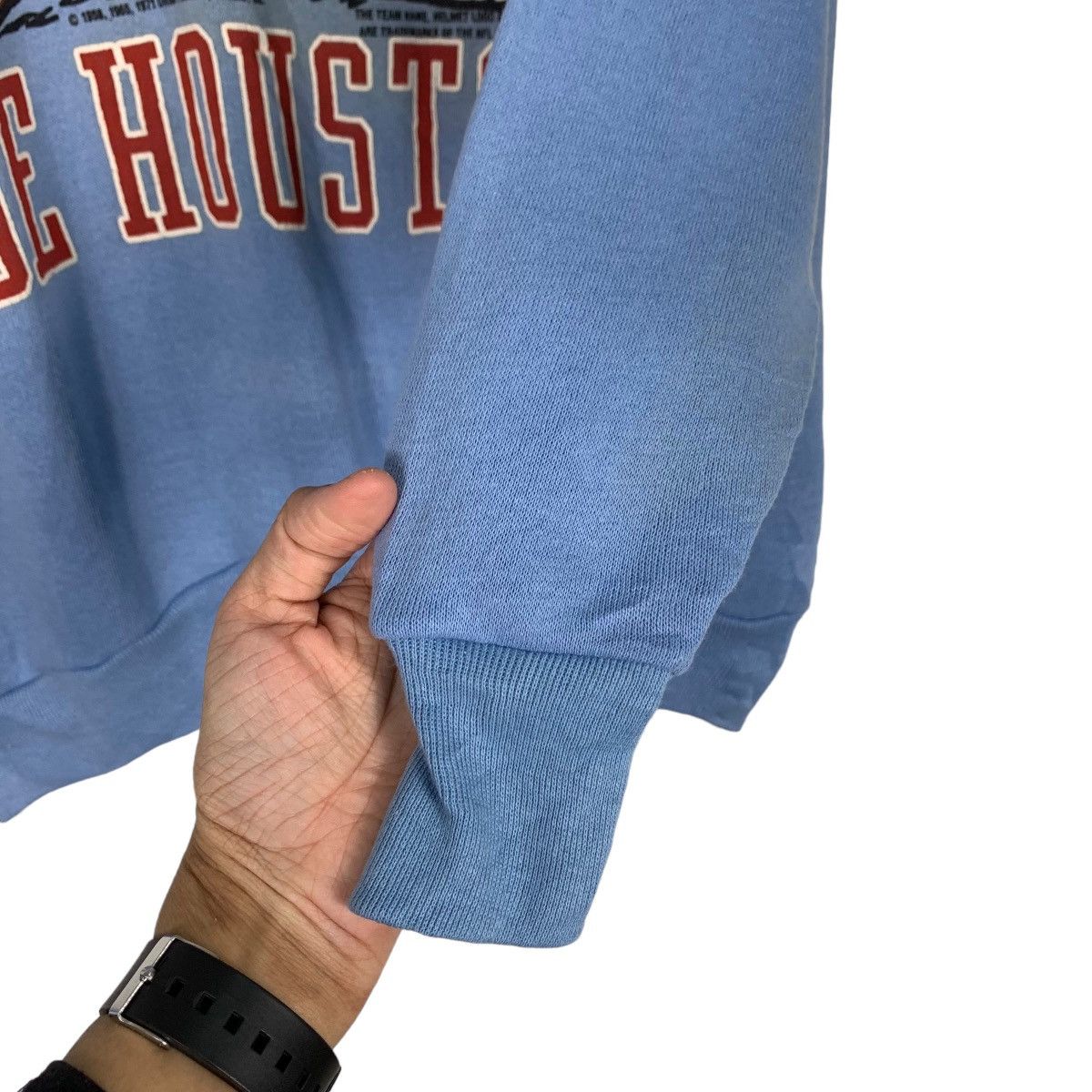 NFL OILERS JOE HOUSTON Snoopy Graphic Sweatshirt #0667-C31 Size US L / EU 52-54 / 3 - 9 Thumbnail