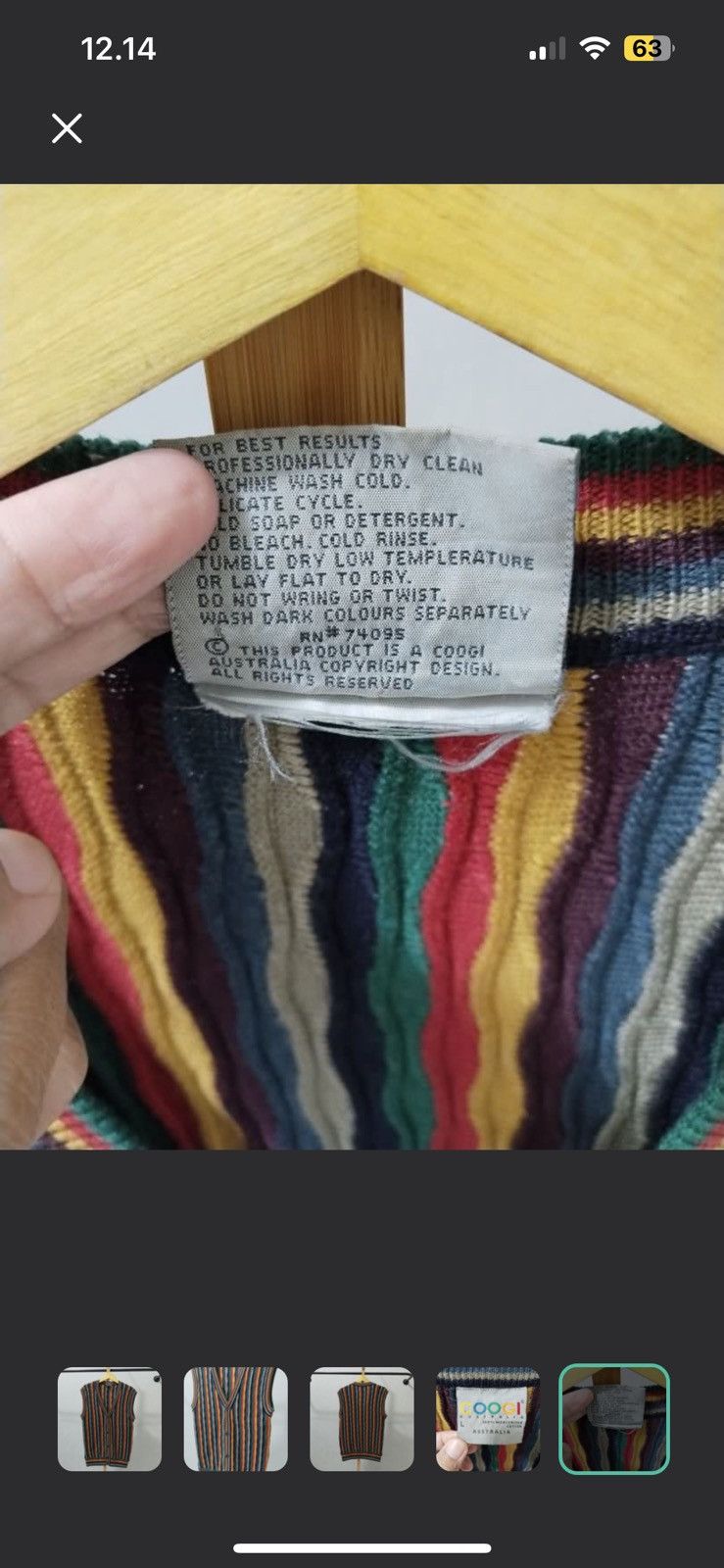 Coogi 💥RARE💥 Vest Coogi Made in Australia Size US L / EU 52-54 / 3 - 4 Thumbnail