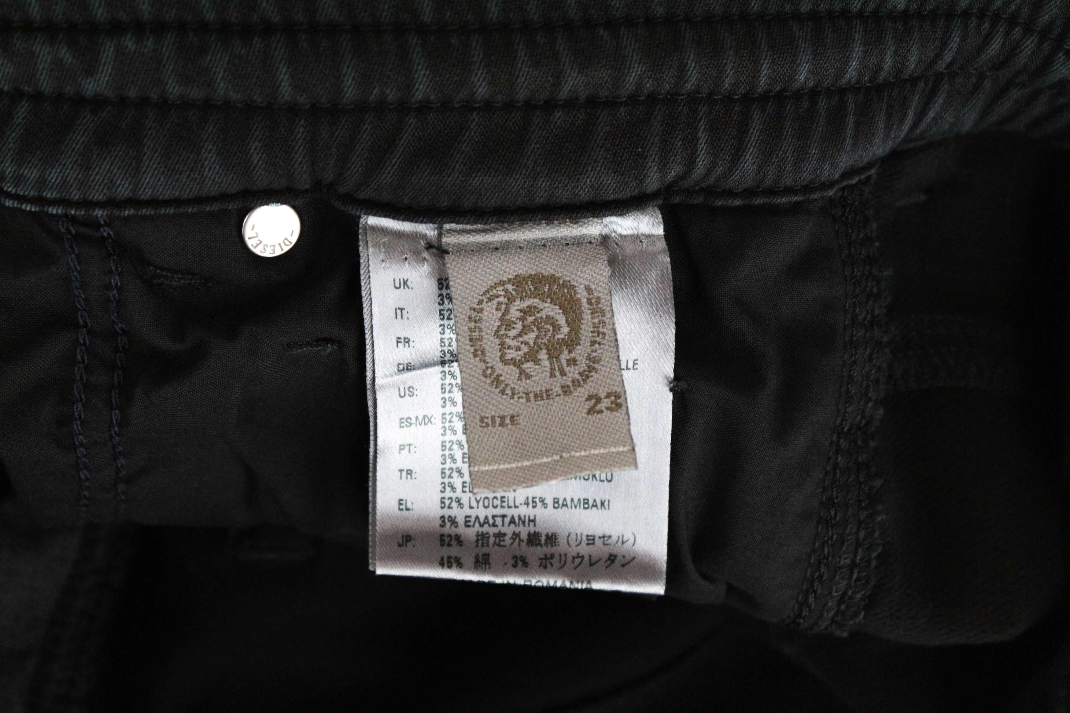 Diesel KRAILEY-NE 0684T W23 Black Boyfriend Jeans 64209 Size 23" - 8 Thumbnail