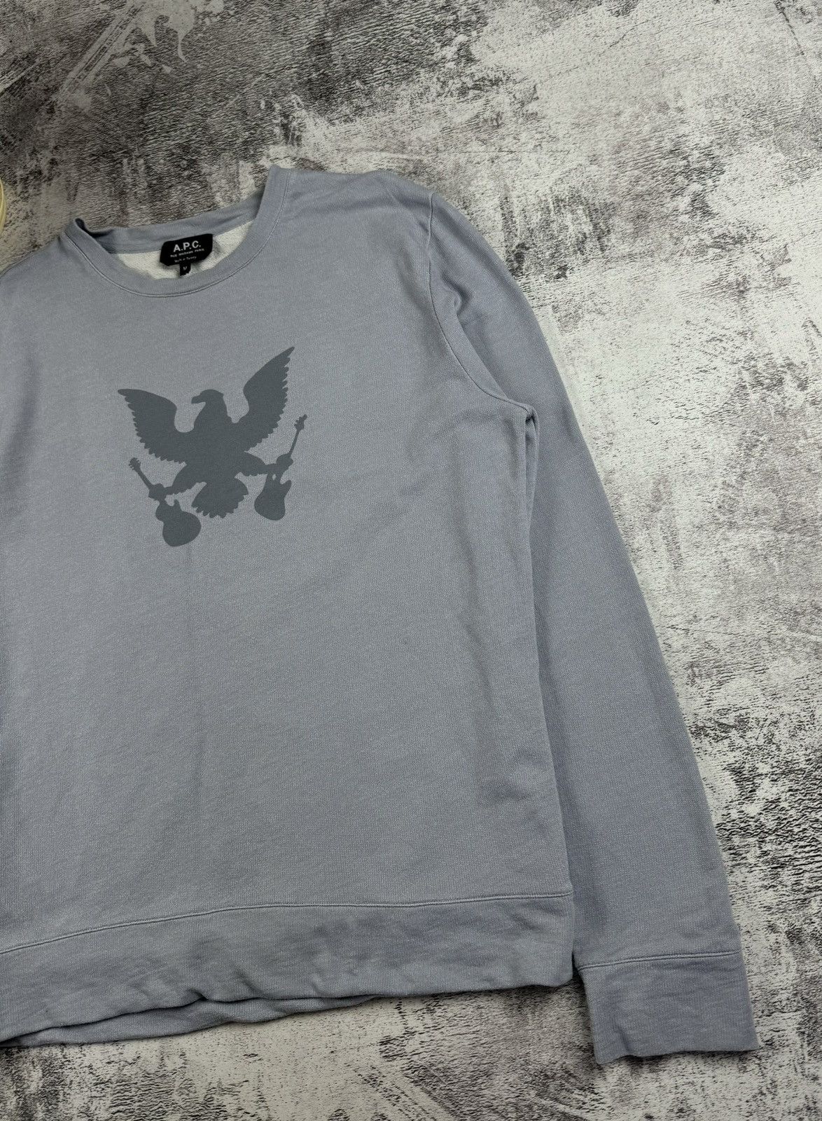 A.P.C. A.P.C APC Rue Madame Paris Eagle Relaxed Sweatshirt Pullover Size US M / EU 48-50 / 2 - 4 Thumbnail