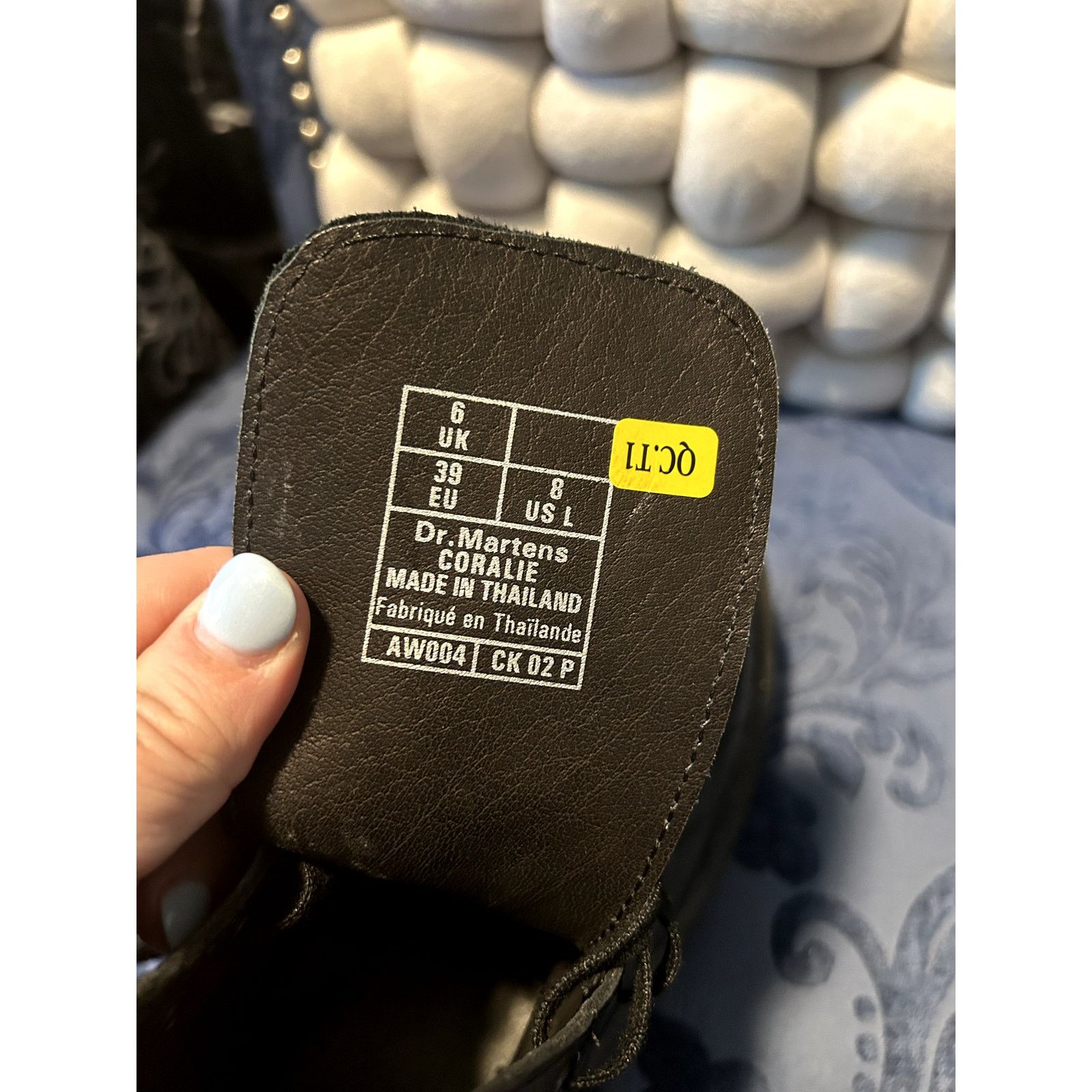 Dr. Martens Dr Martens Coralie Black Quilted Pattern Size 8/EU 39 Size US 8 / IT 38 - 6 Thumbnail