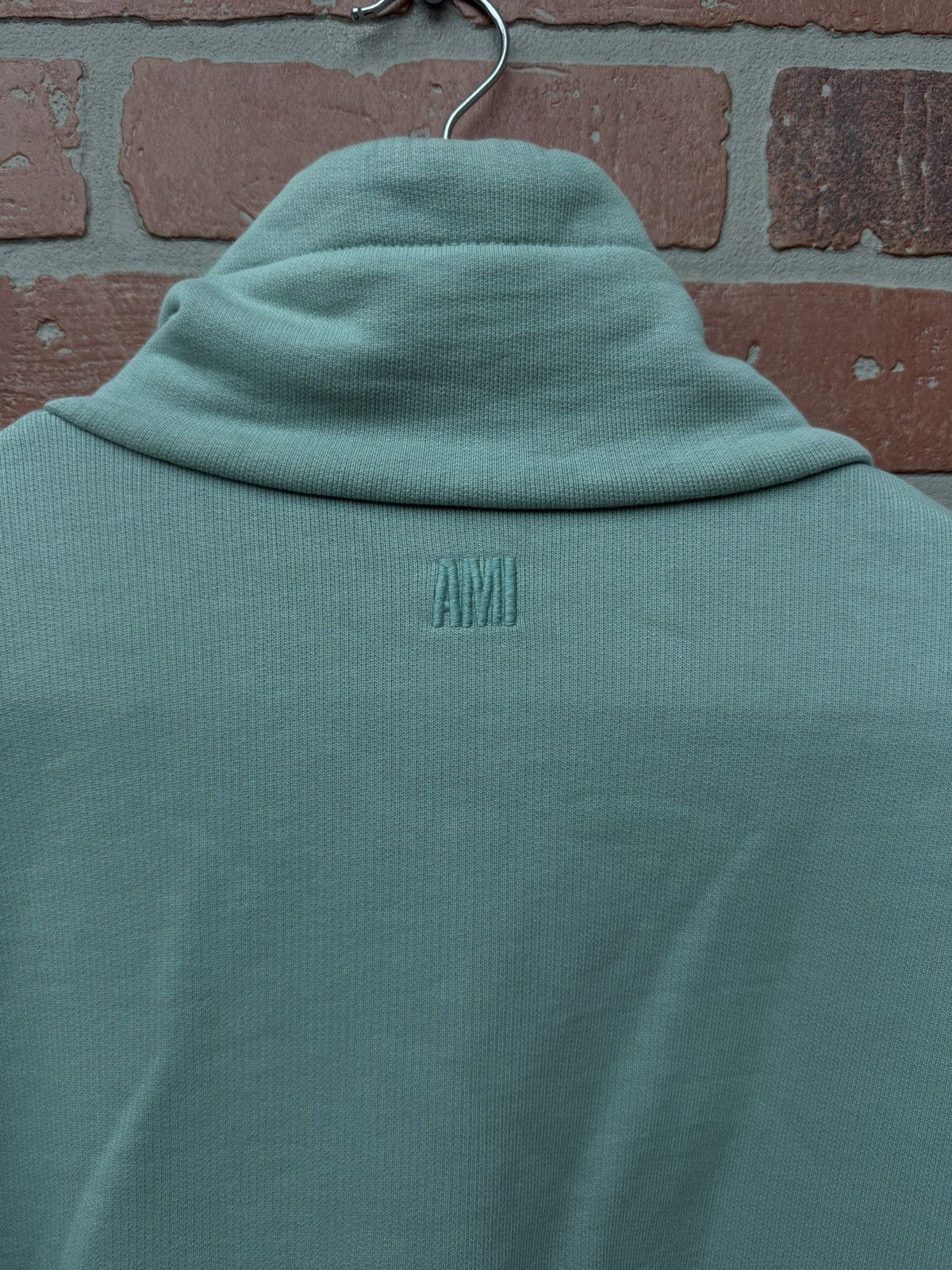AMI green AMI Paris Ami de Cœur half-zip Sweatshirt size XXL Size US XXL / EU 58 / 5 - 9 Thumbnail