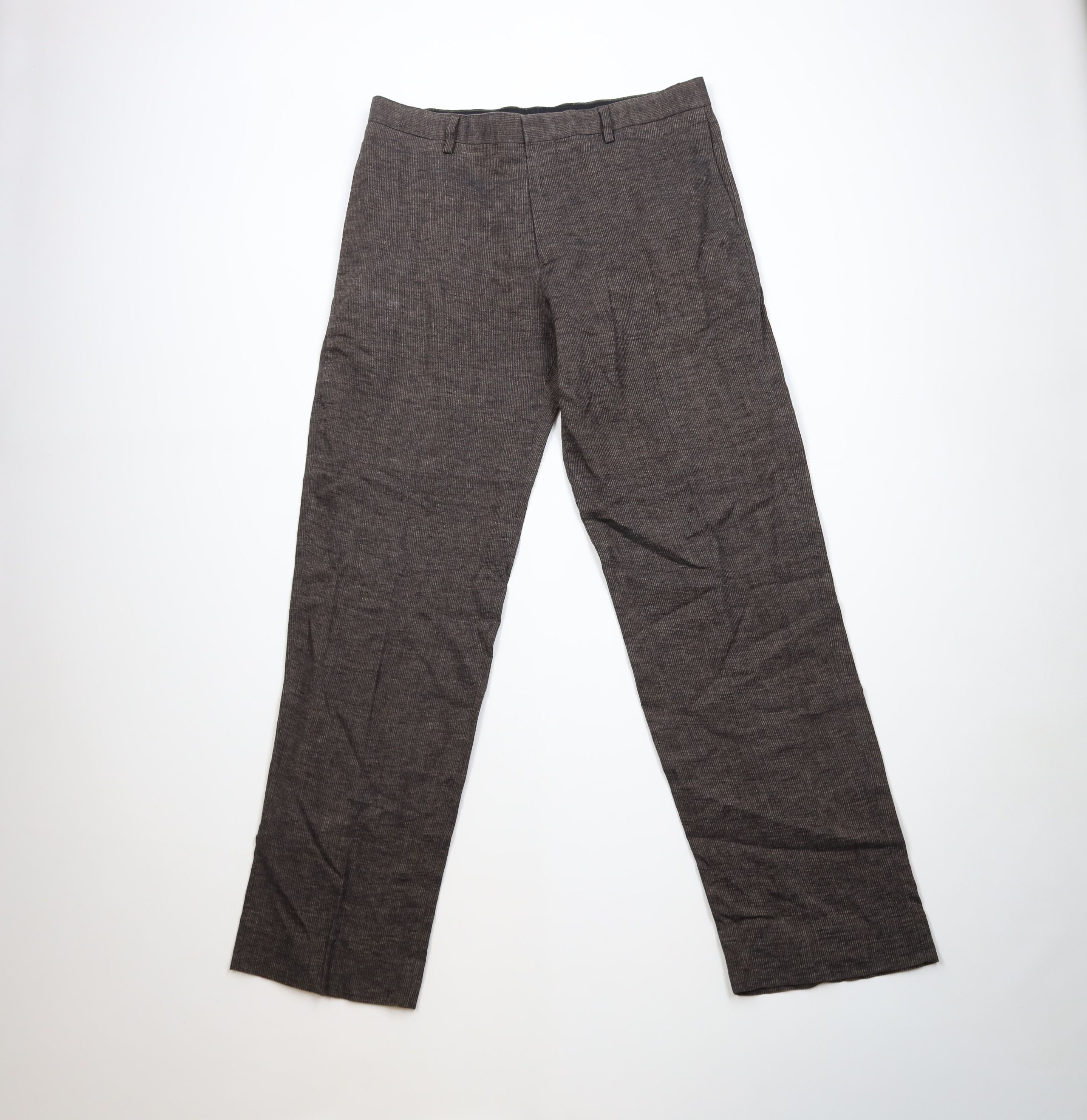 Banana Republic Vintage Y2K Banana Republic Linen Pinstriped Wide Leg Pants Size US 34 / EU 50 - 1 Thumbnail