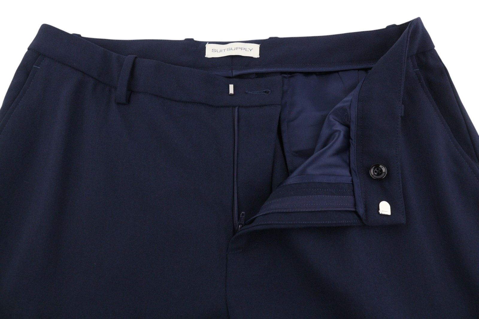 Other ROBIN EU40 Dark Blue Wool Blend Flare Trousers 84341 Size 30" / US 8 / IT 44 - 4 Thumbnail