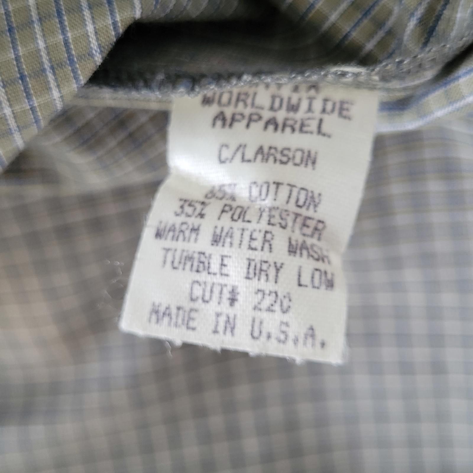 Other Matix Worldwide Apparel Men’s M Gray Plaid Button Shirt Size US M / EU 48-50 / 2 - 4 Thumbnail