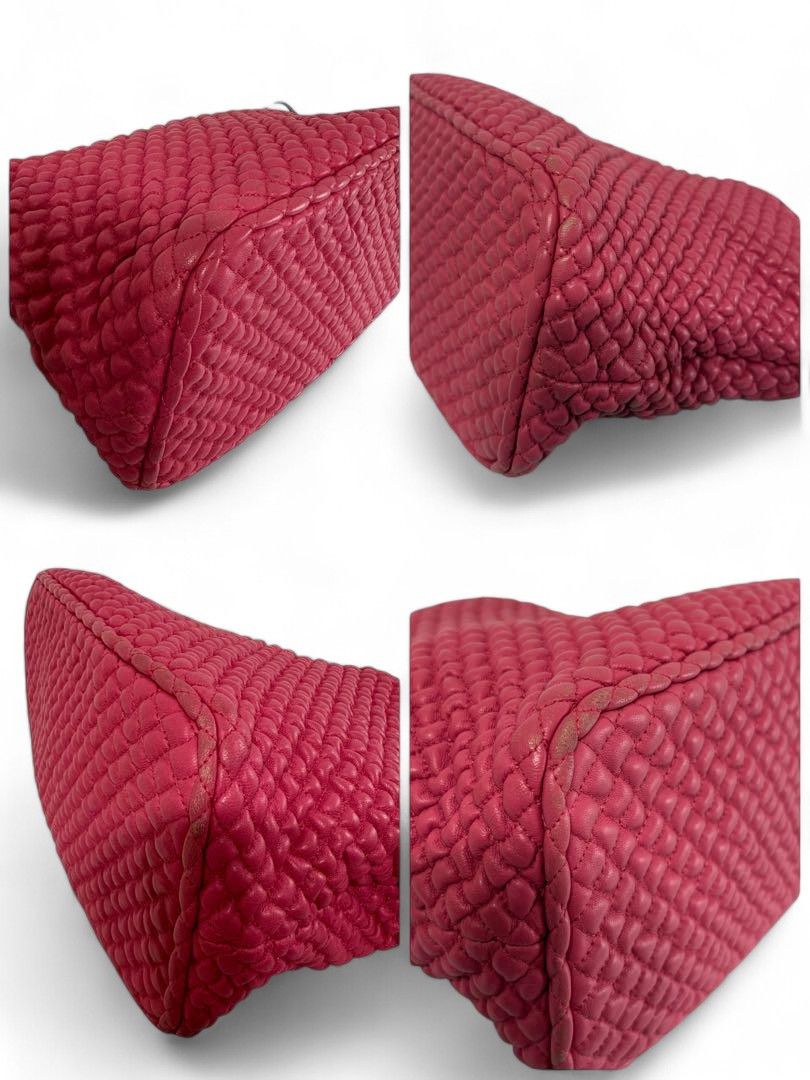 Bottega Veneta Bottega Veneta - Quilted Nappa Leather Red Accessory Pouch Size ONE SIZE - 5 Thumbnail