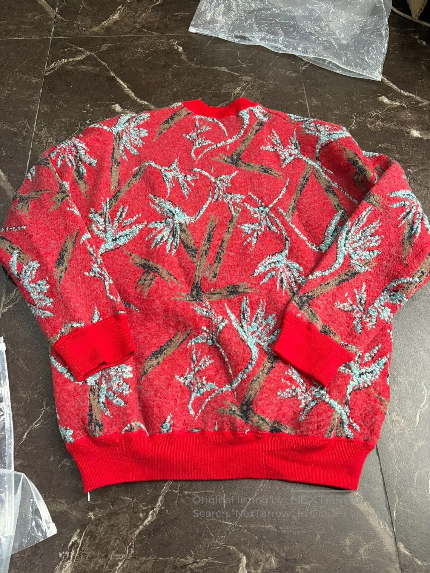 LVC LV Red Bamboo Knit Sweater. Size US XXL / EU 58 / 5 - 5 Thumbnail