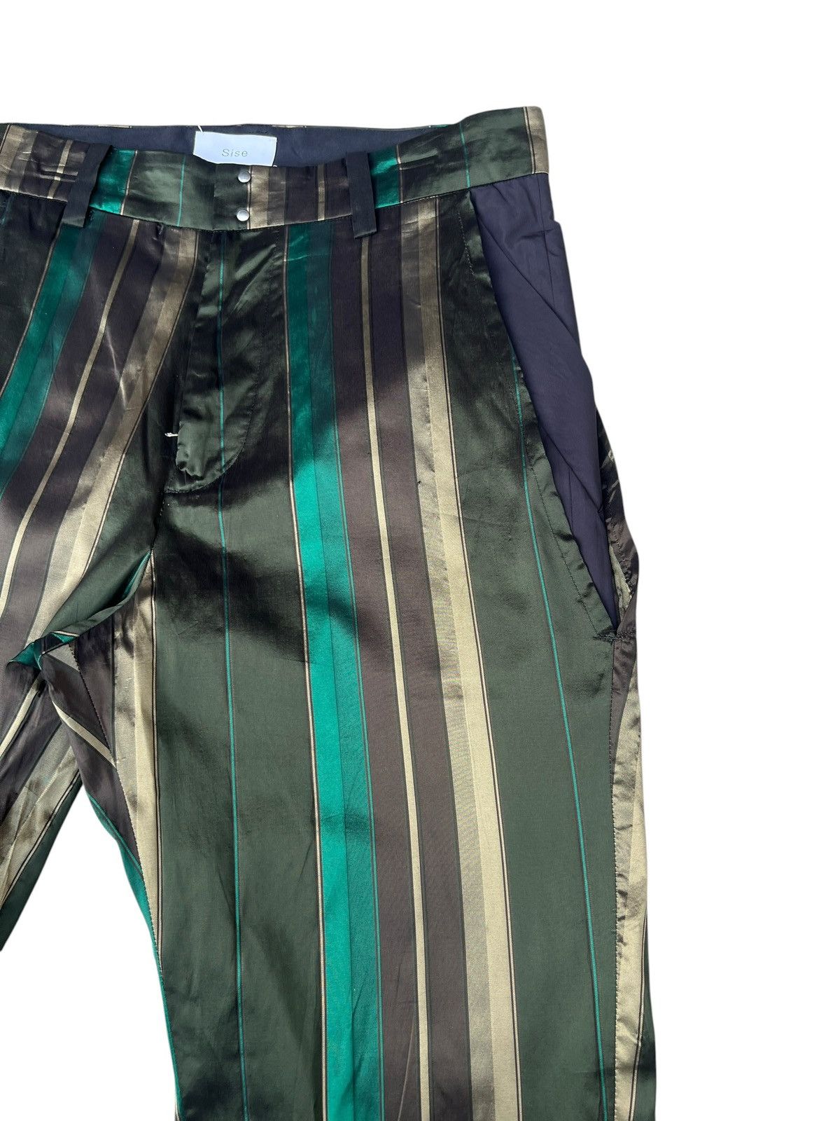 Cristaseya SISE Japan Triacetate + Silk Psychedelic Trouser Pant Size US 31 - 11 Thumbnail