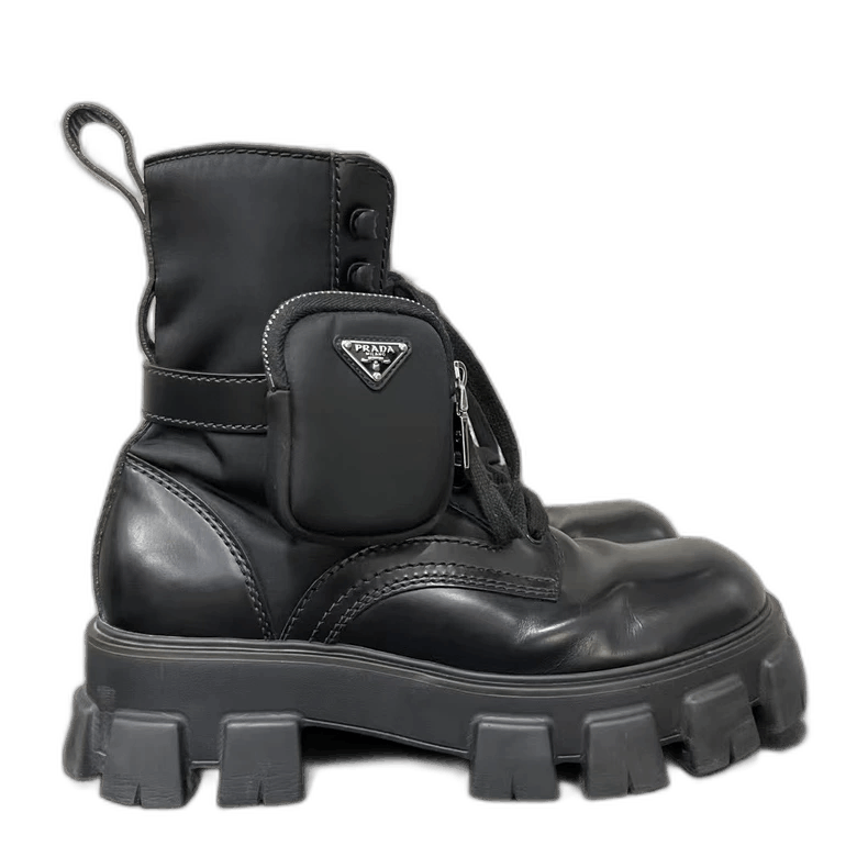 Prada Prada Chunky Black Boots-yf Size US 8 / EU 41 - 1 Thumbnail