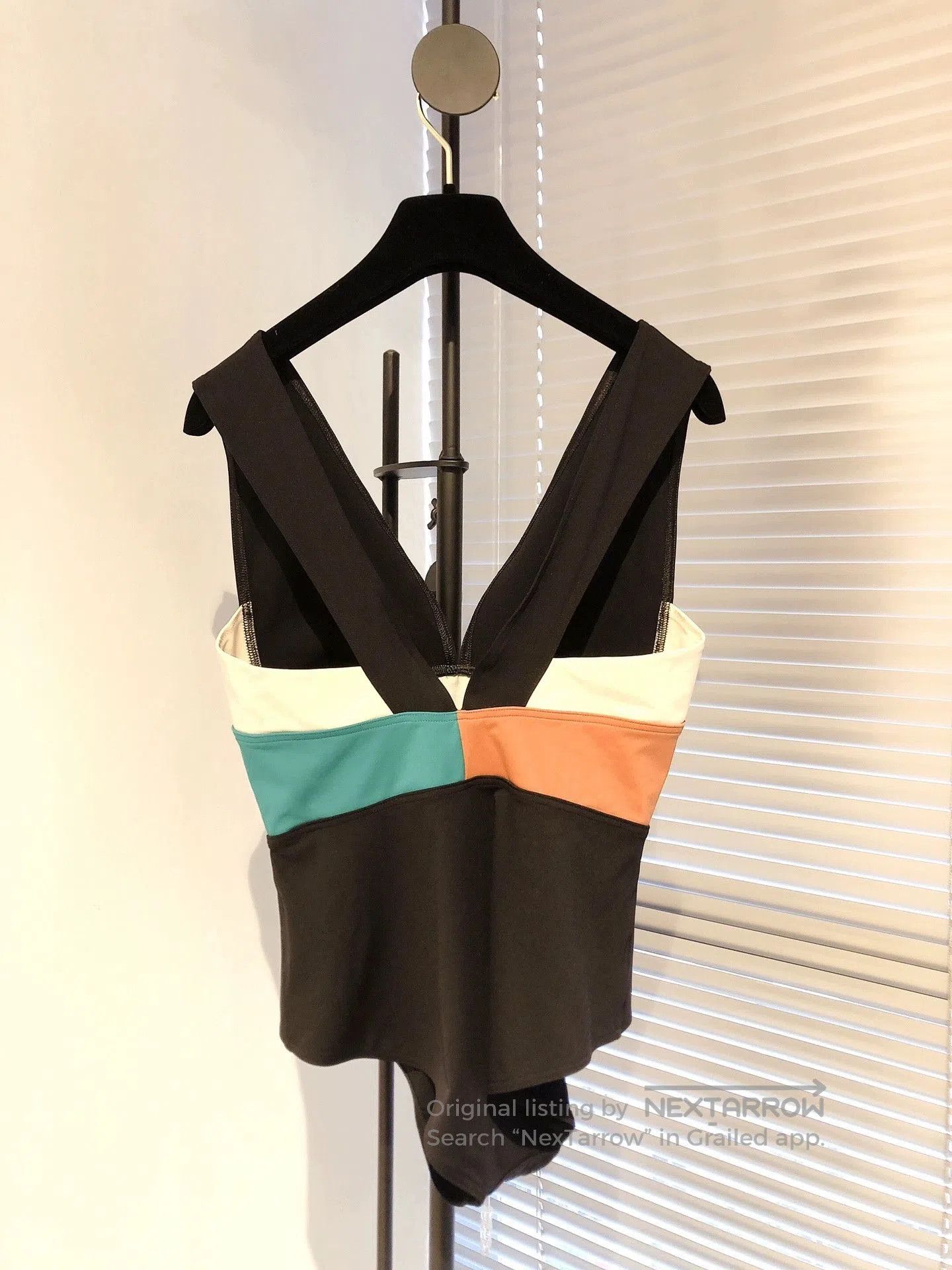 Hermes Hermes Colorblock Deep V Swimsuit. Size US 40 / EU 56 - 2 Thumbnail