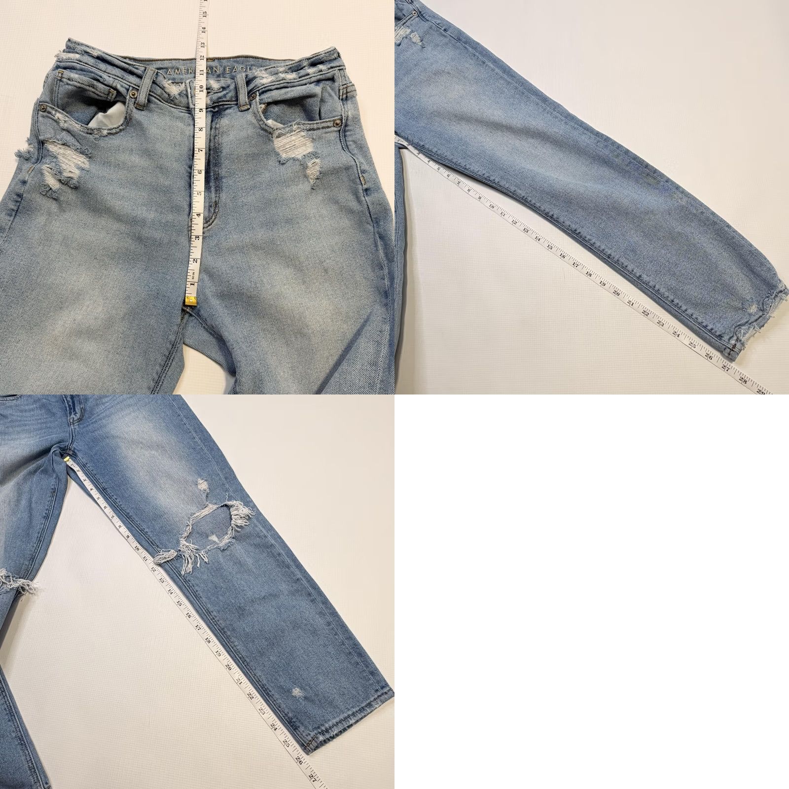 American Eagle Outfitters American Eagle Outfitters Mom Jeans Womens 6 Blue High Rise Distressed Lot Of 2 Jeans Womens 6 Blue Distressed High Rise Mom Jeans Lot Of 2 Size 28" / US 6 / IT 42 - 9 Thumbnail