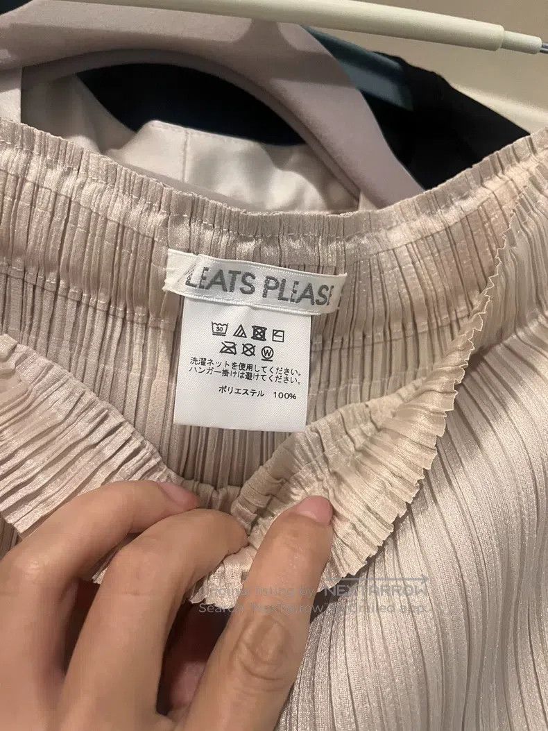 Issey Miyake Issey Miyake size:3 Beige Asymmetric Midi Skirt Size 22" - 2 Thumbnail