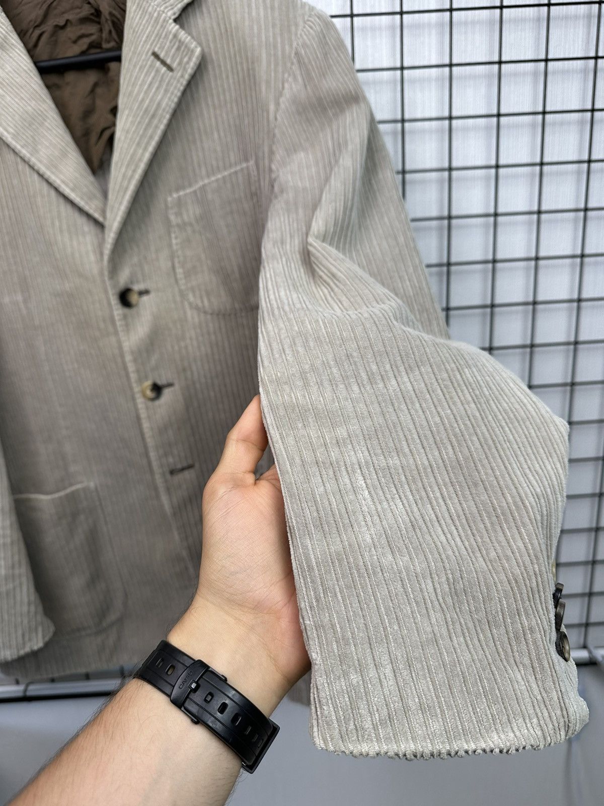 Pal Zileri Pal Zileri Men 50 Blazer Beige 100% Cotton vintage Size 50R - 13 Thumbnail