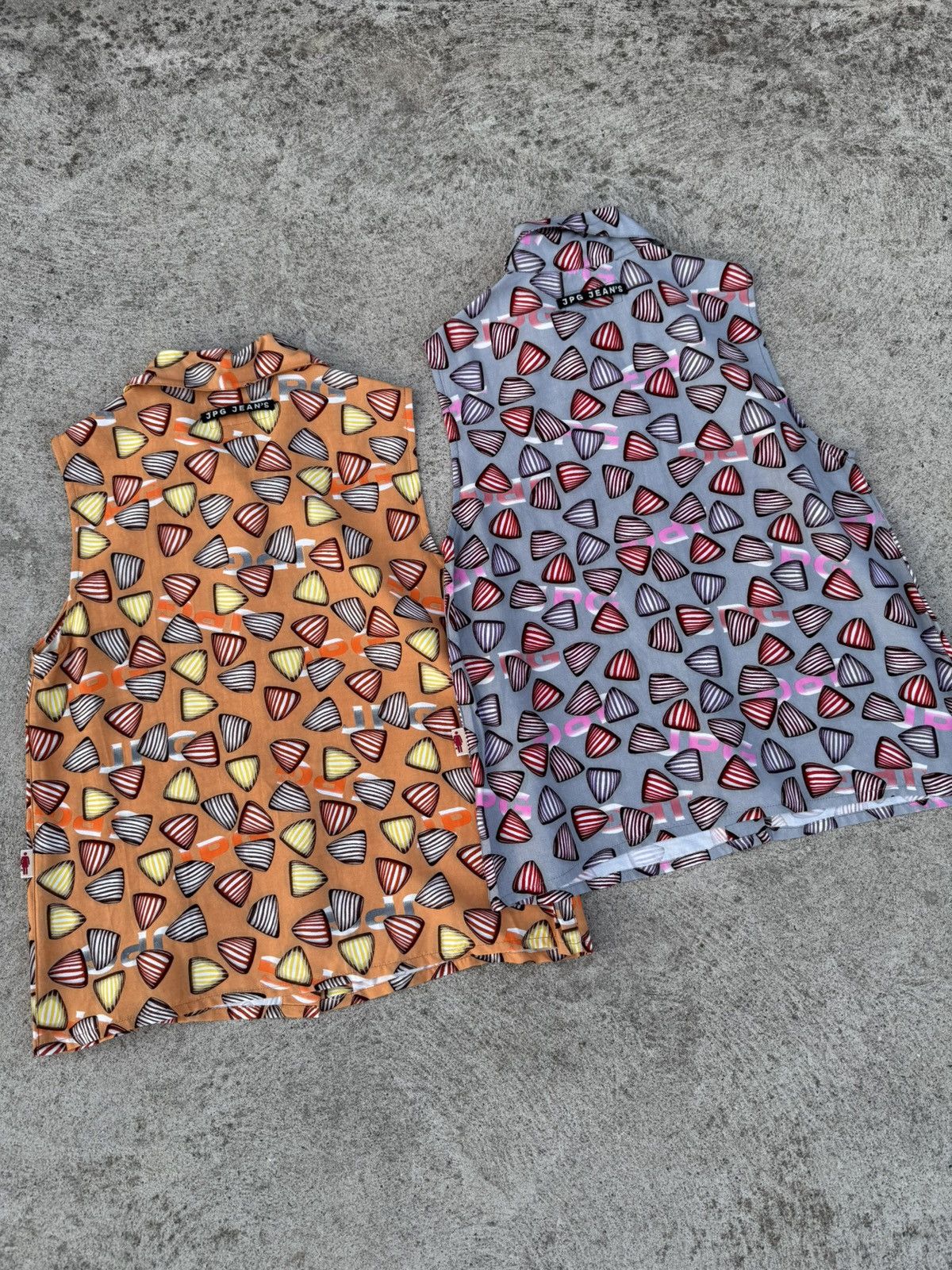 Jean Paul Gaultier × Vintage Lot of 2 Vintage 00’s JPG Jean’s Donna Sleeveless Shirts Size M / US 6-8 / IT 42-44 - 16 Thumbnail