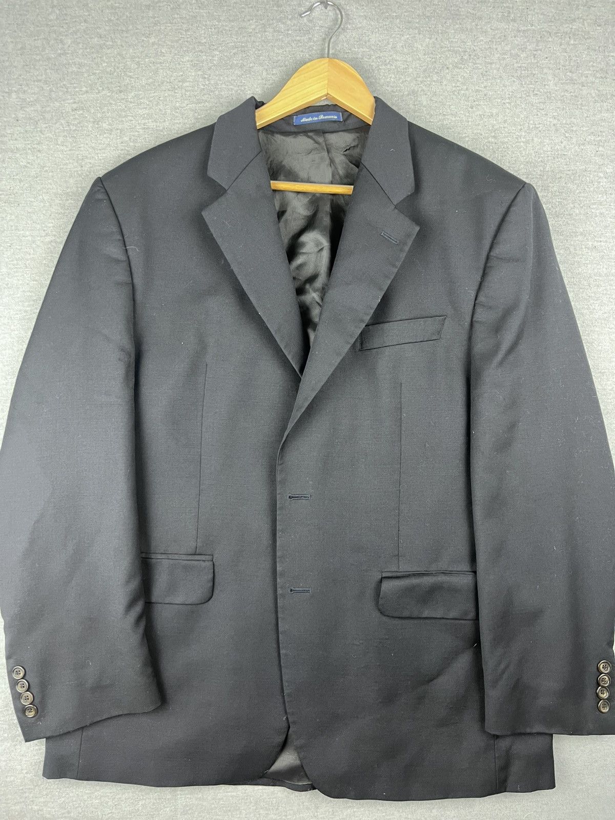 Polo Ralph Lauren Ralph Lauren Wool Blazer Sports Black Coat Jacket Mens L Size 42R - 1 Thumbnail