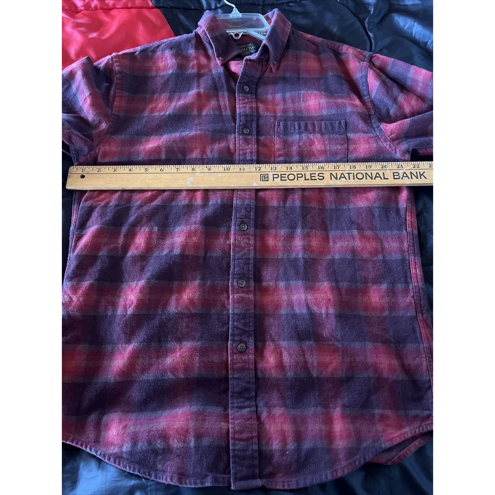Pendleton Pendleton mason men’s M red plaid LS cotton flannel shirt Size US M / EU 48-50 / 2 - 17 Thumbnail