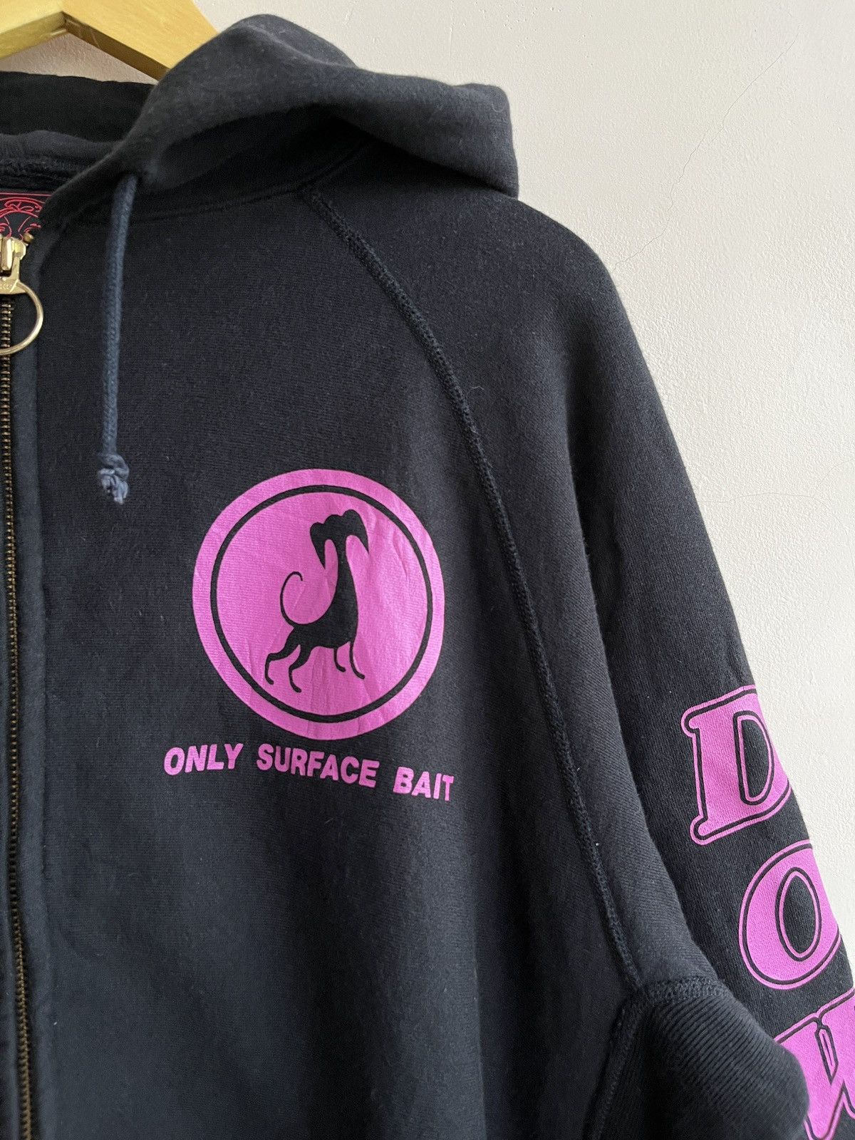 Evisu NEED GONE♻️EVISU DOWLUCK “ONLY SURFACE BAIT” ZIP HOOD Size US XXL / EU 58 / 5 - 9 Thumbnail