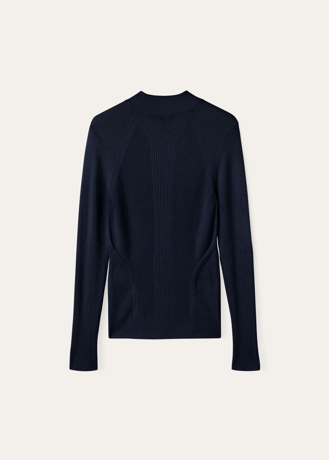 Loro Piana o1w1db10825 FAO6449 Alpe Otro Polo neck Sweater in Navy Blue Size S / US 4 / IT 40 - 2 Thumbnail