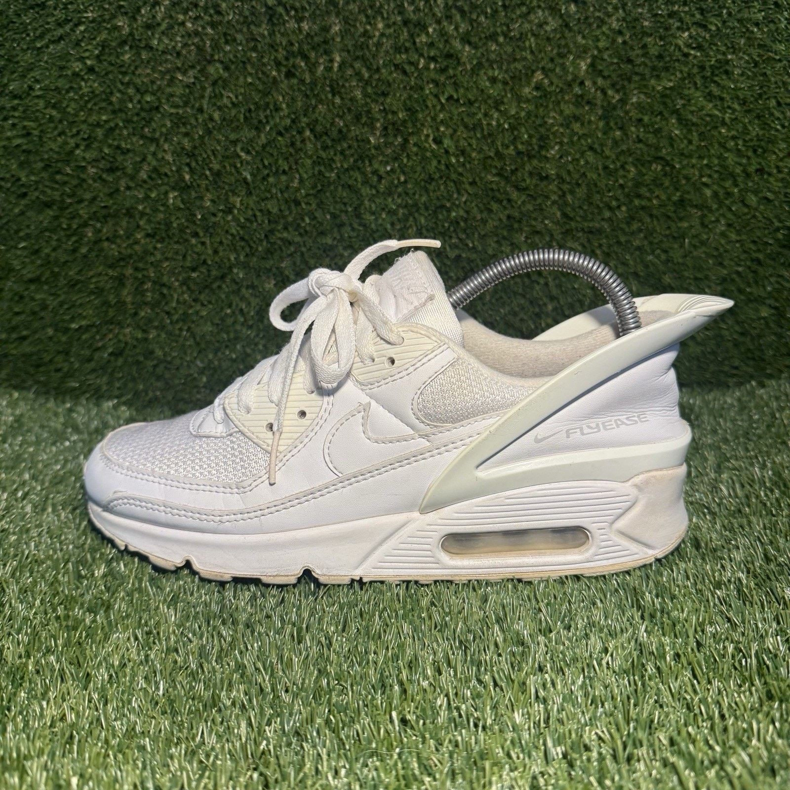 Nike Size 7 - Nike Air Max 90 FlyEase Triple White Size US 7 / EU 40 - 1 Thumbnail