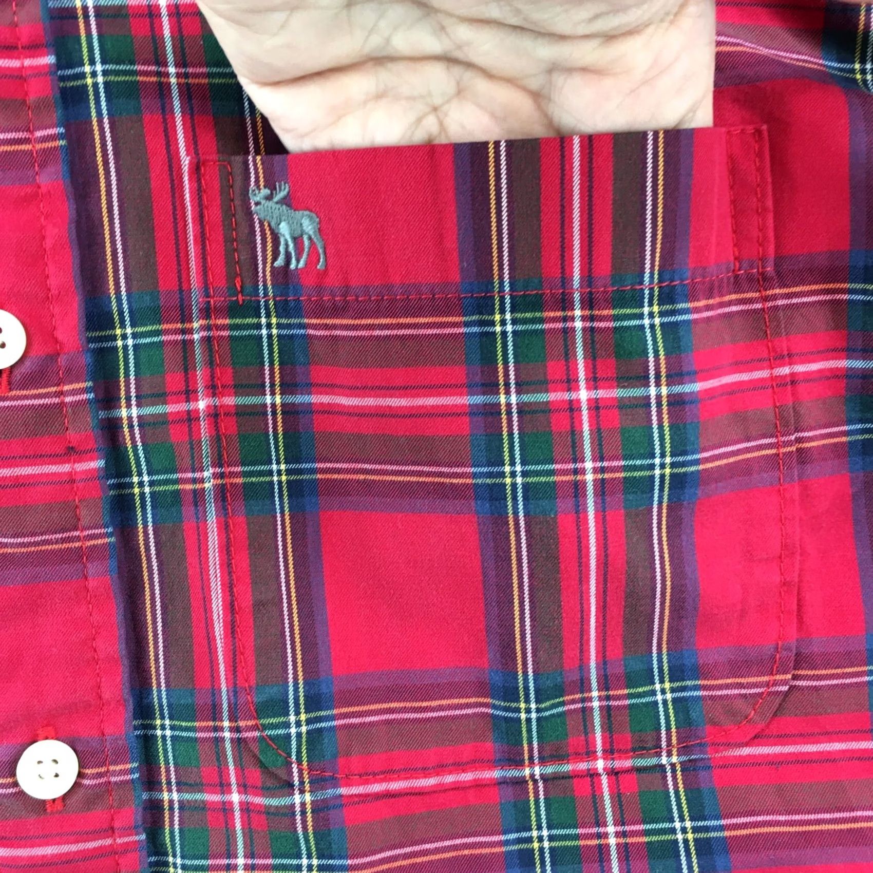 Abercrombie & Fitch Abercrombie & Fitch Button Down Shirt Mens L Multicolor Plaid Cotton Long Sleeve Size US L / EU 52-54 / 3 - 7 Thumbnail