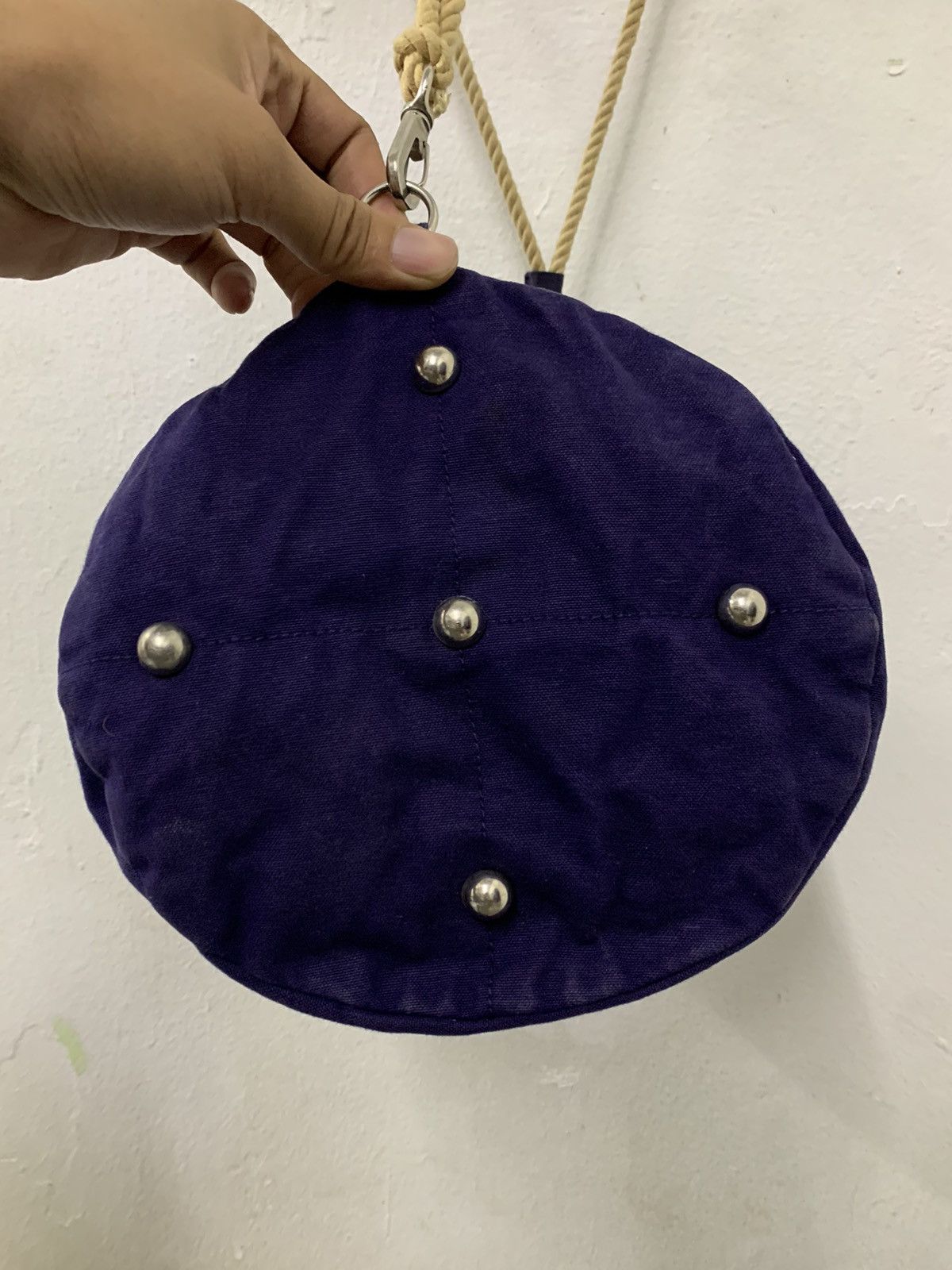 Ichizawa Shinzaburo Hanpu × Japanese Brand RARE Ichizawa Shinzaburo Hanpu Canvas Bucket Bag Size ONE SIZE - 7 Thumbnail