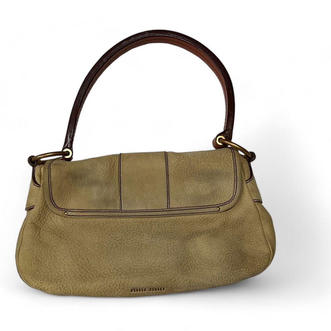 Miu Miu Miu Miu - Beige One Shoulder Handbag Deer Leather Size ONE SIZE - 2 Thumbnail