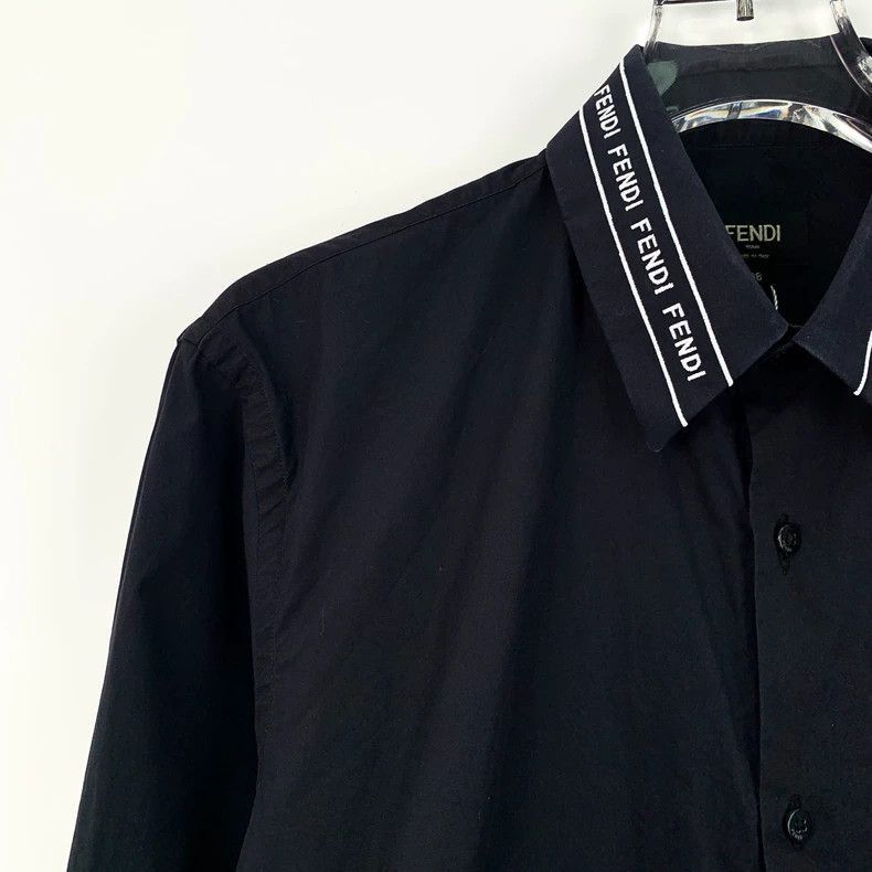 Fendi Fendi Black Long Sleeve Polo Shirt Size US S / EU 44-46 / 1 - 3 Thumbnail