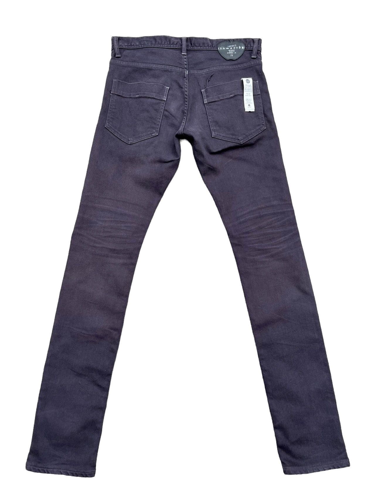 SHAREEF Vintage Shareef Japan Sun Fade Black Panelled Skinny Jeans Size US 29 - 2 Thumbnail