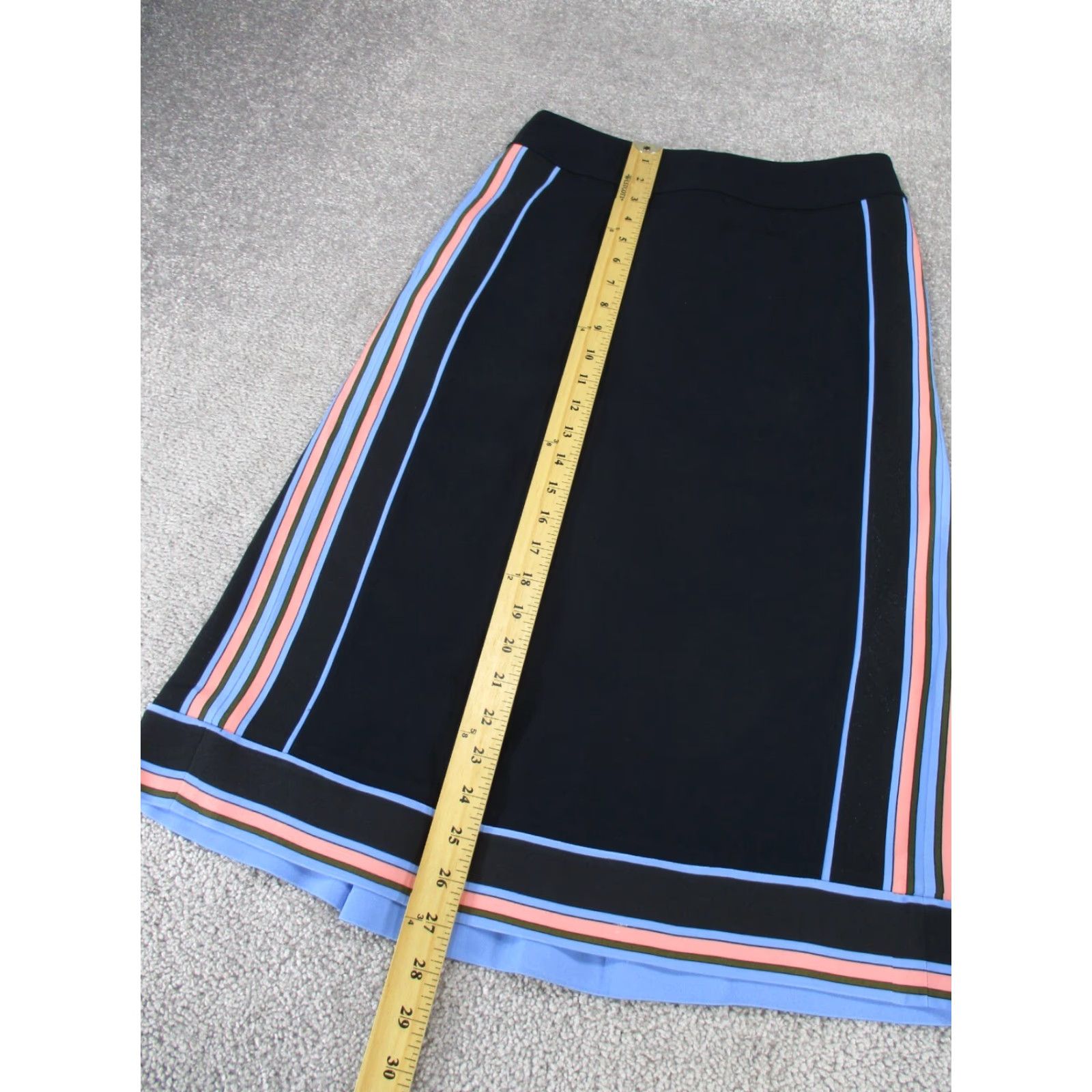 Reiss Reiss Skirt Womens 2 Maciee Colorblock Midi Black Multi Straight* Size 26" / US 2 / IT 38 - 4 Thumbnail
