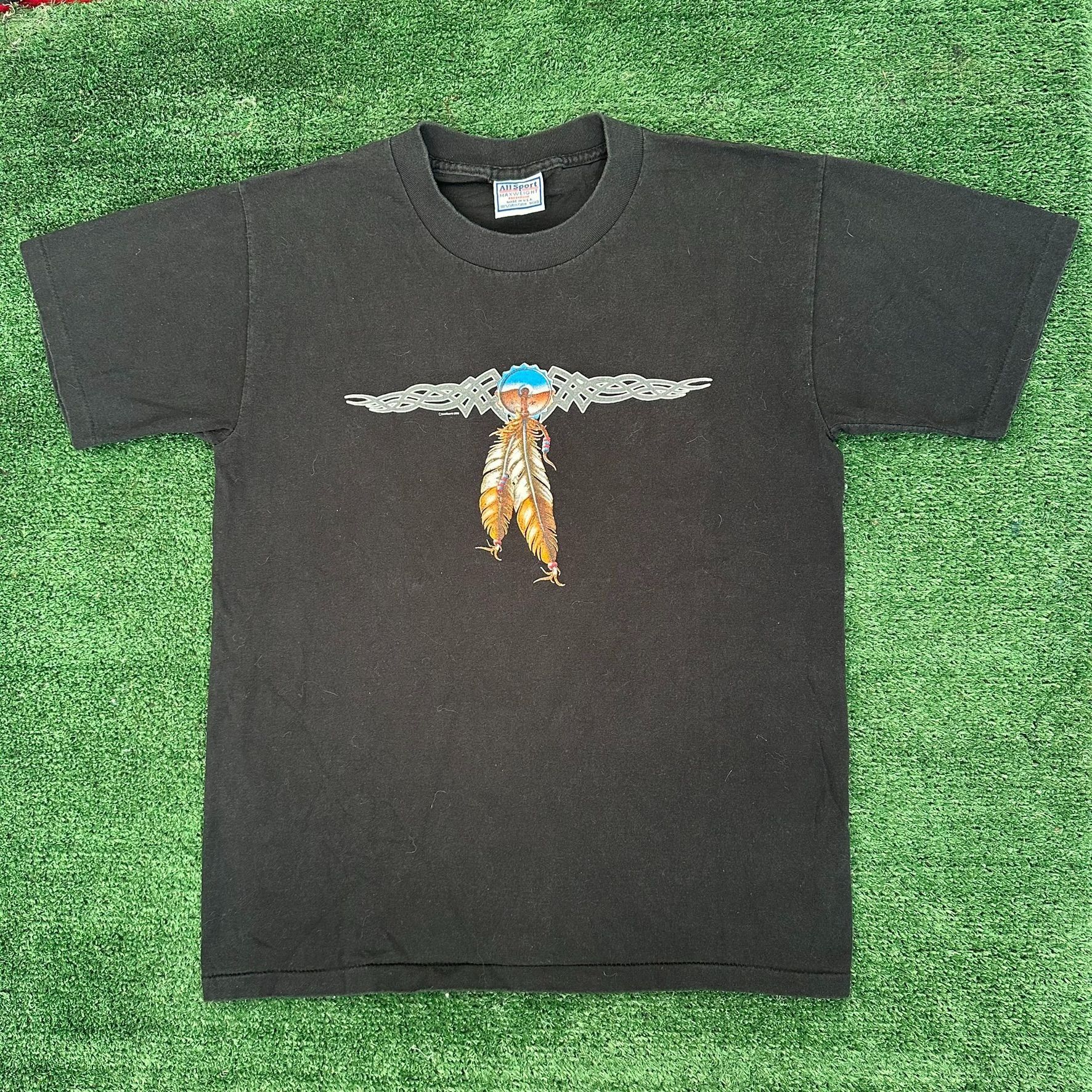 Vintage Vintage Y2K Tribal Stripe T-Shirt Western Single Stitch Boxy Size US M / EU 48-50 / 2 - 1 Thumbnail