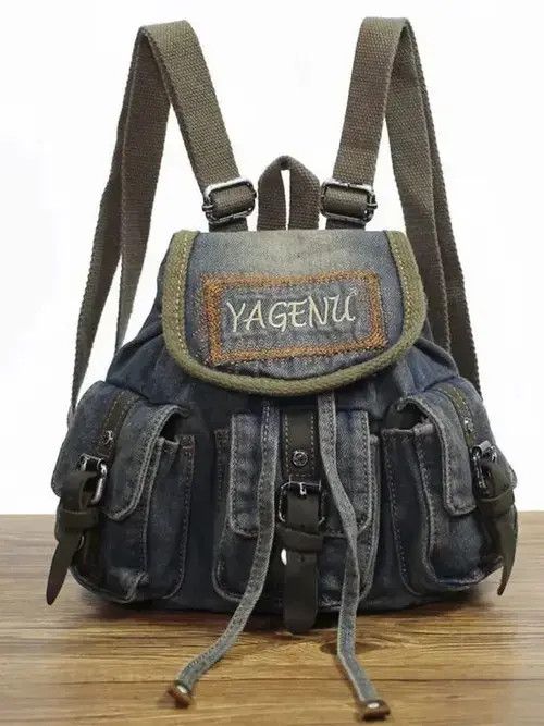 Japanese Brand Small Denim Backpack Size ONE SIZE - 2 Thumbnail