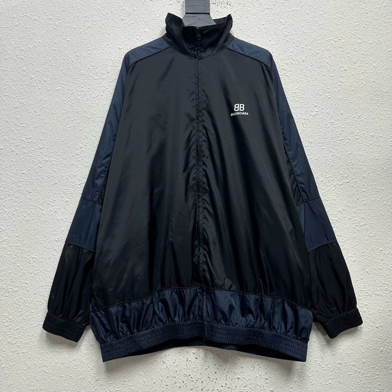 Balenciaga Balenciaga Tape Logo Long Windbreaker Grailed