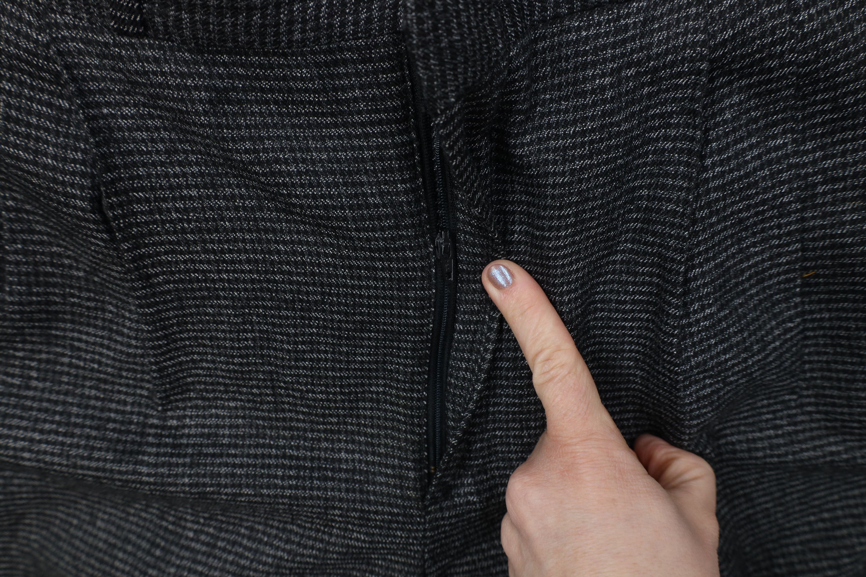 Vintage Vintage 90s Streetwear Knit Wide Leg Chino Pants Houndstooth Size US 32 / EU 48 - 5 Thumbnail