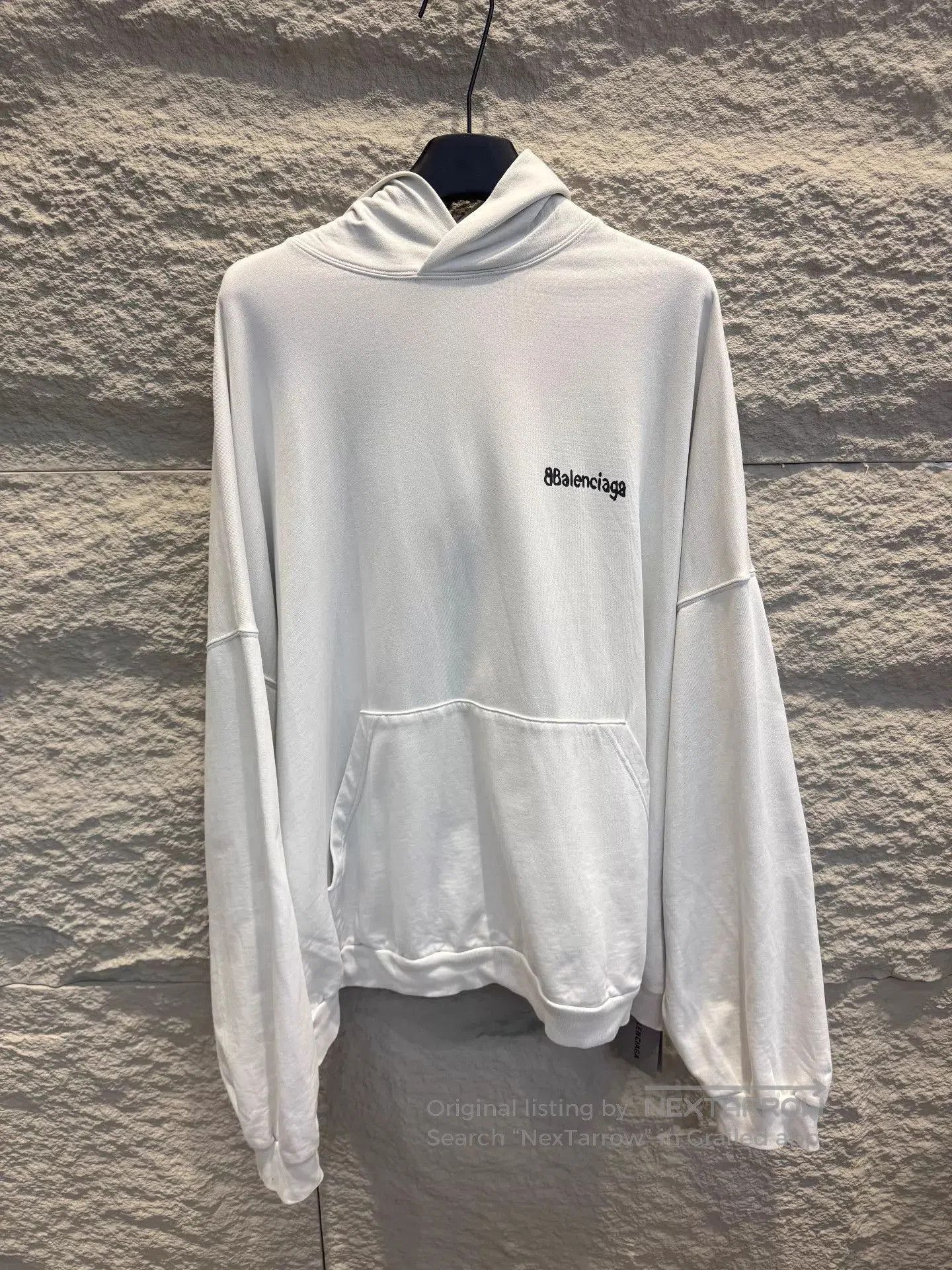 Balenciaga Gray Oversized Hoodie with Front Pocket. Size US L / EU 52-54 / 3 - 1 Thumbnail