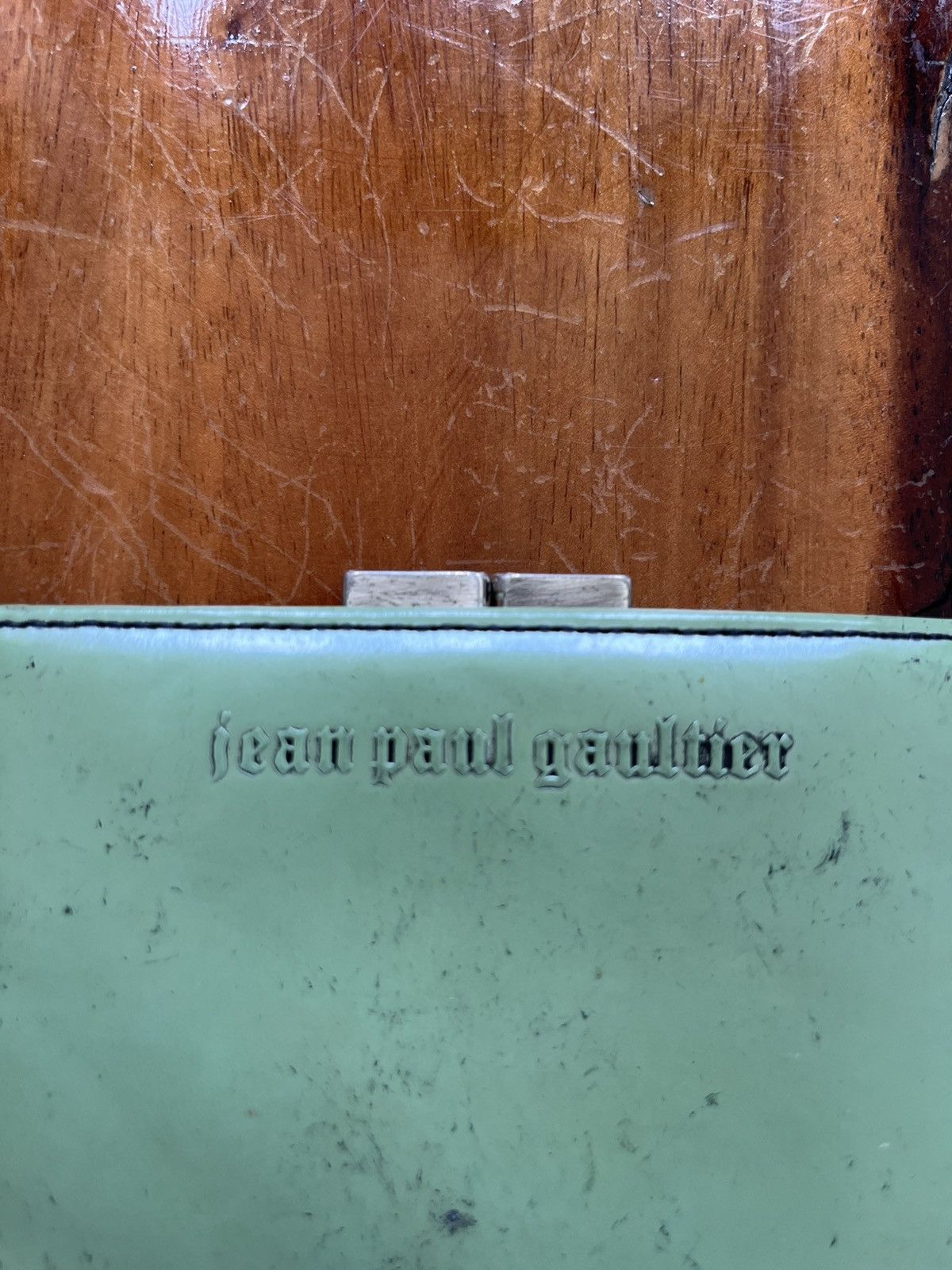 Jean Paul Gaultier × Vintage Jean-Paul Gaultier Women's Green Wallet-purses Size ONE SIZE - 3 Thumbnail