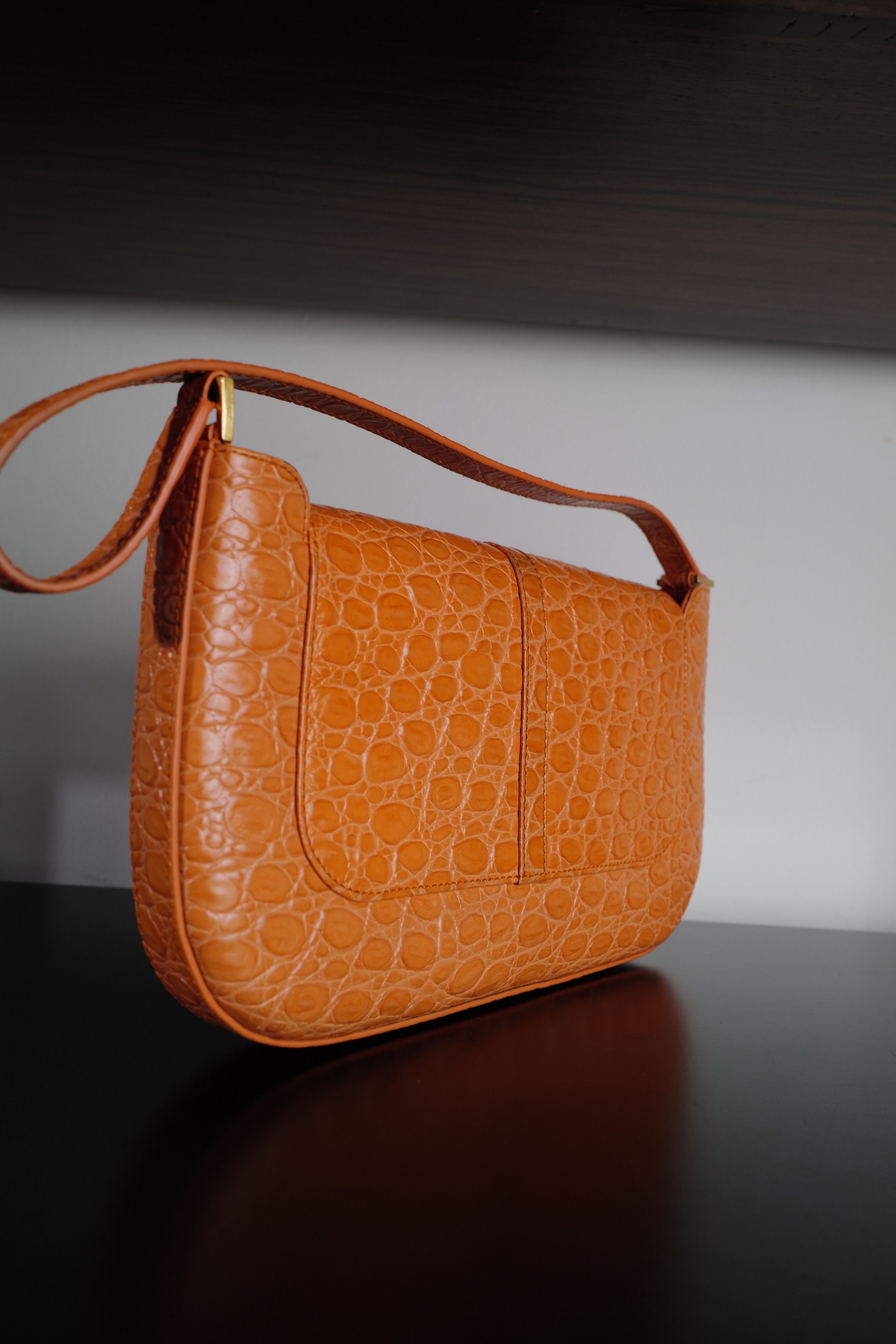 By Far BY FAR MIRANDA PAPAYA CROCO Size ONE SIZE - 9 Thumbnail