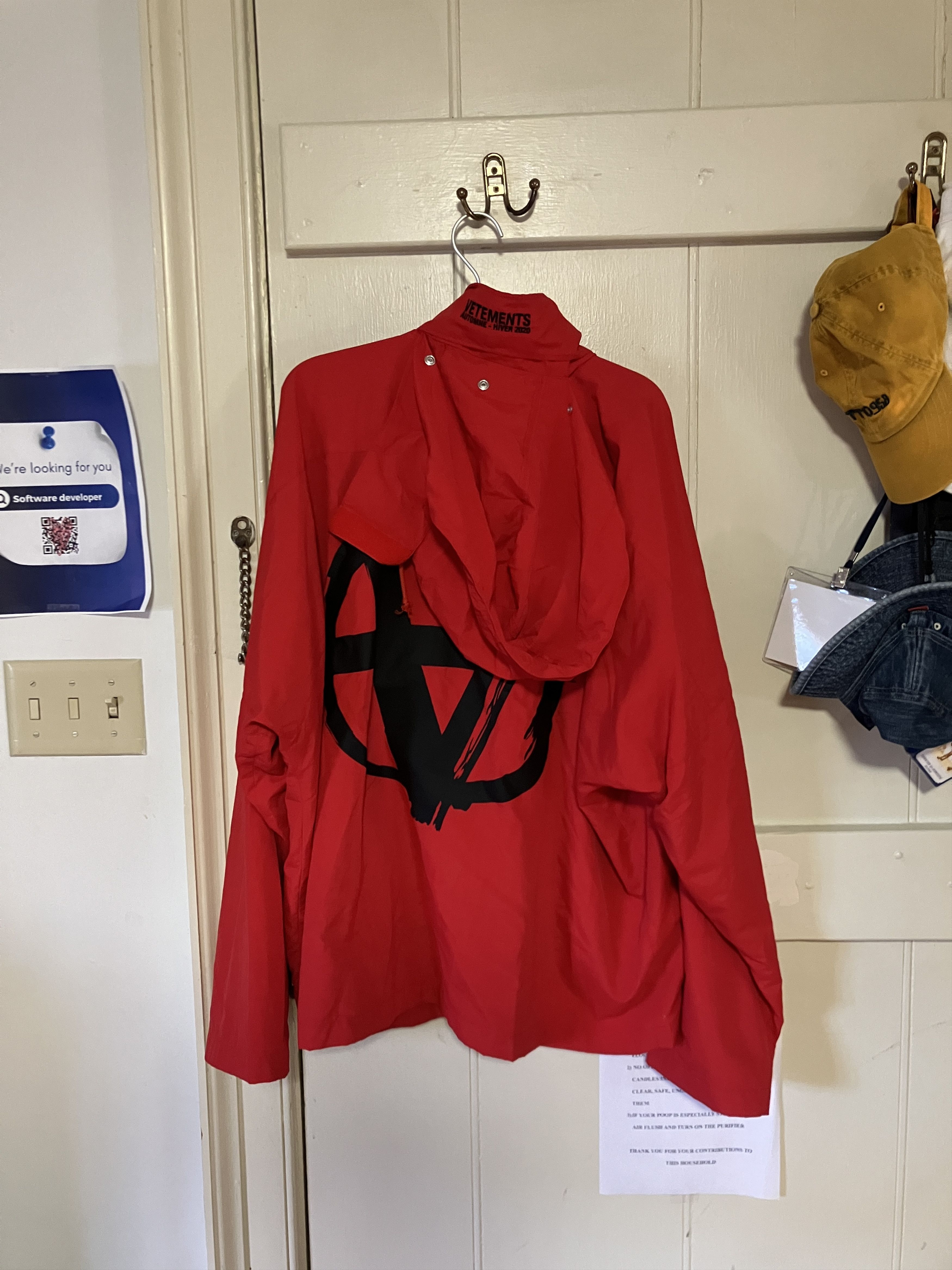Vetements FW19-20 Anarchy Oversized Track Jacket Size US L / EU 52-54 / 3 - 5 Thumbnail
