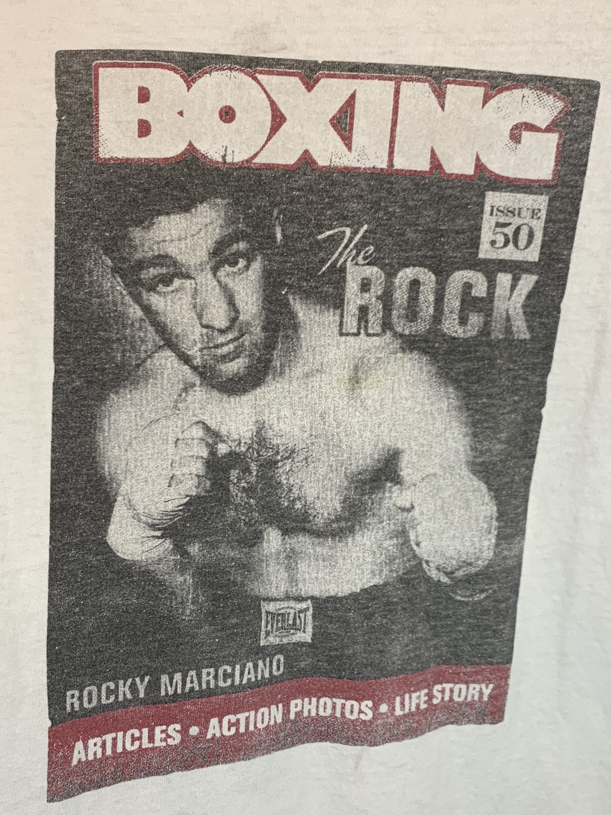 Everlast × Vintage RARE* Vintage 90s Rocky Marciano Everlast Boxing Promo Shirt Size US L / EU 52-54 / 3 - 2 Thumbnail