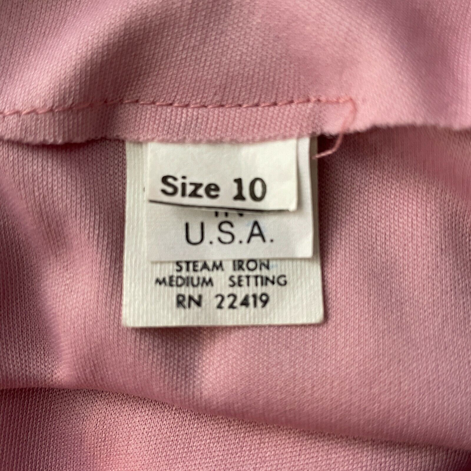 Vintage 70s Lavender Belted Contrast Stich Pleat Fit Flare Dress Size L / US 10 / IT 46 - 8 Preview