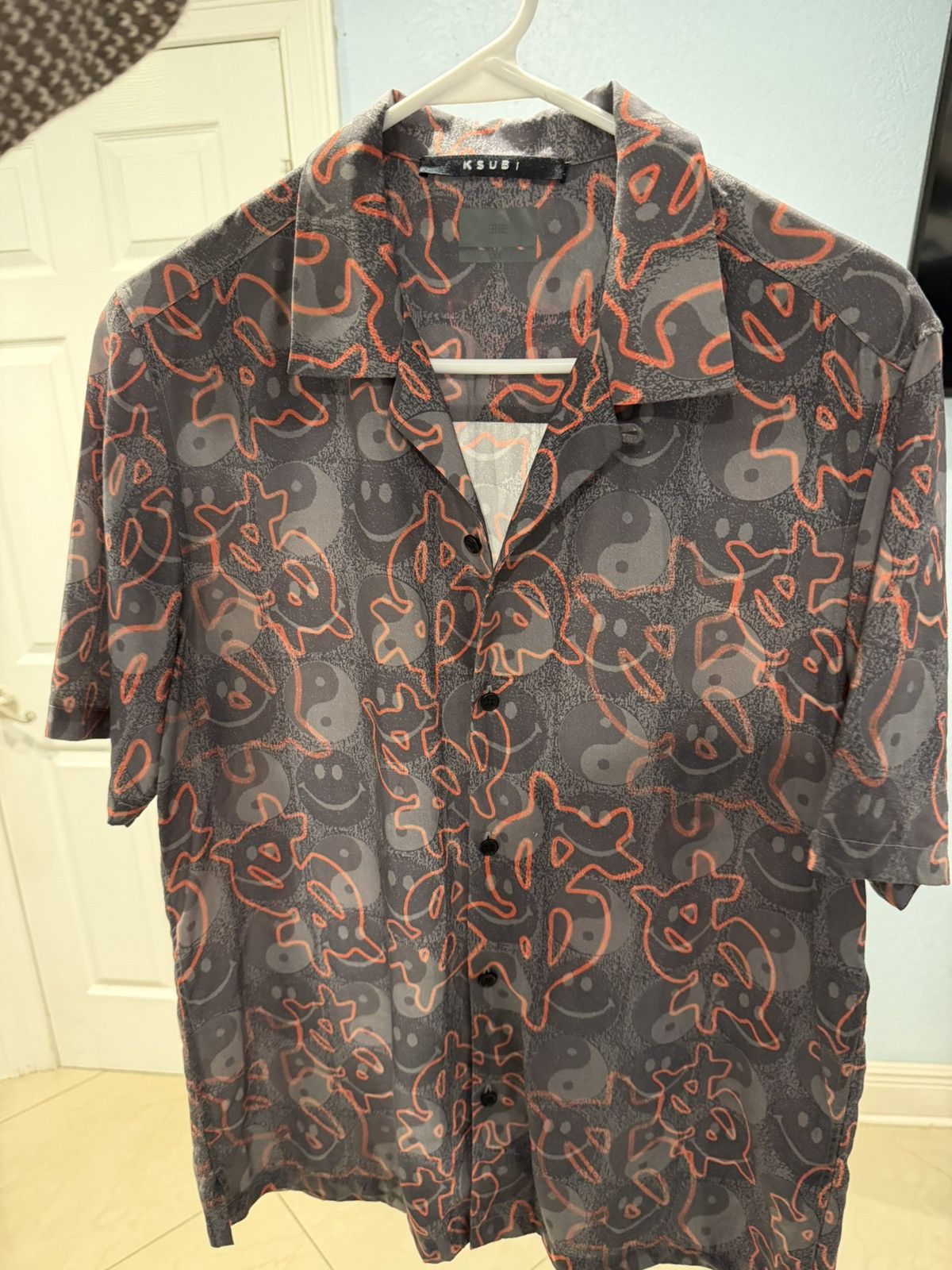 Ksubi Ksubi Graphic Print Short Sleeve Button Up – Size XS Size US XS / EU 42 / 0 - 1 Thumbnail