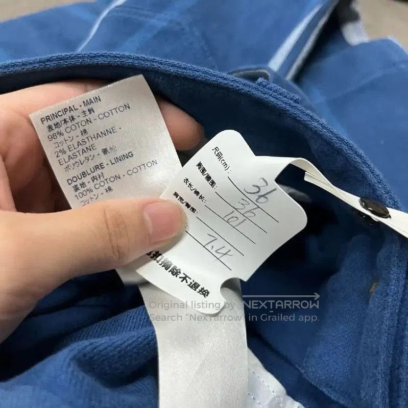 Louis Vuitton Louis Vuitton Blue Cotton Casual Pants . Size 30" / US 8 / IT 44 - 6 Thumbnail