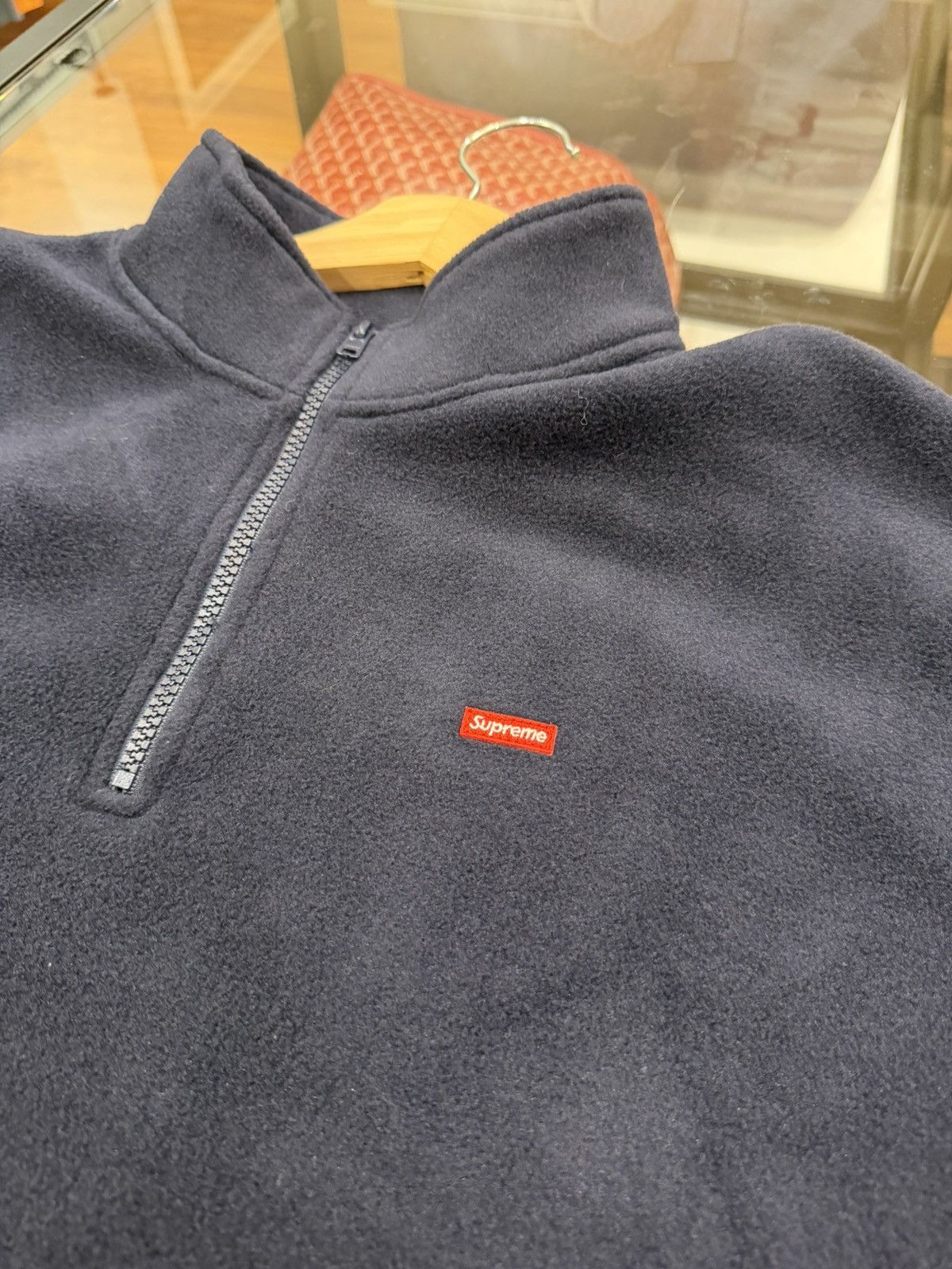 Supreme Supreme Polartec Quarter Zip - Navy Size US L / EU 52-54 / 3 - 3 Thumbnail