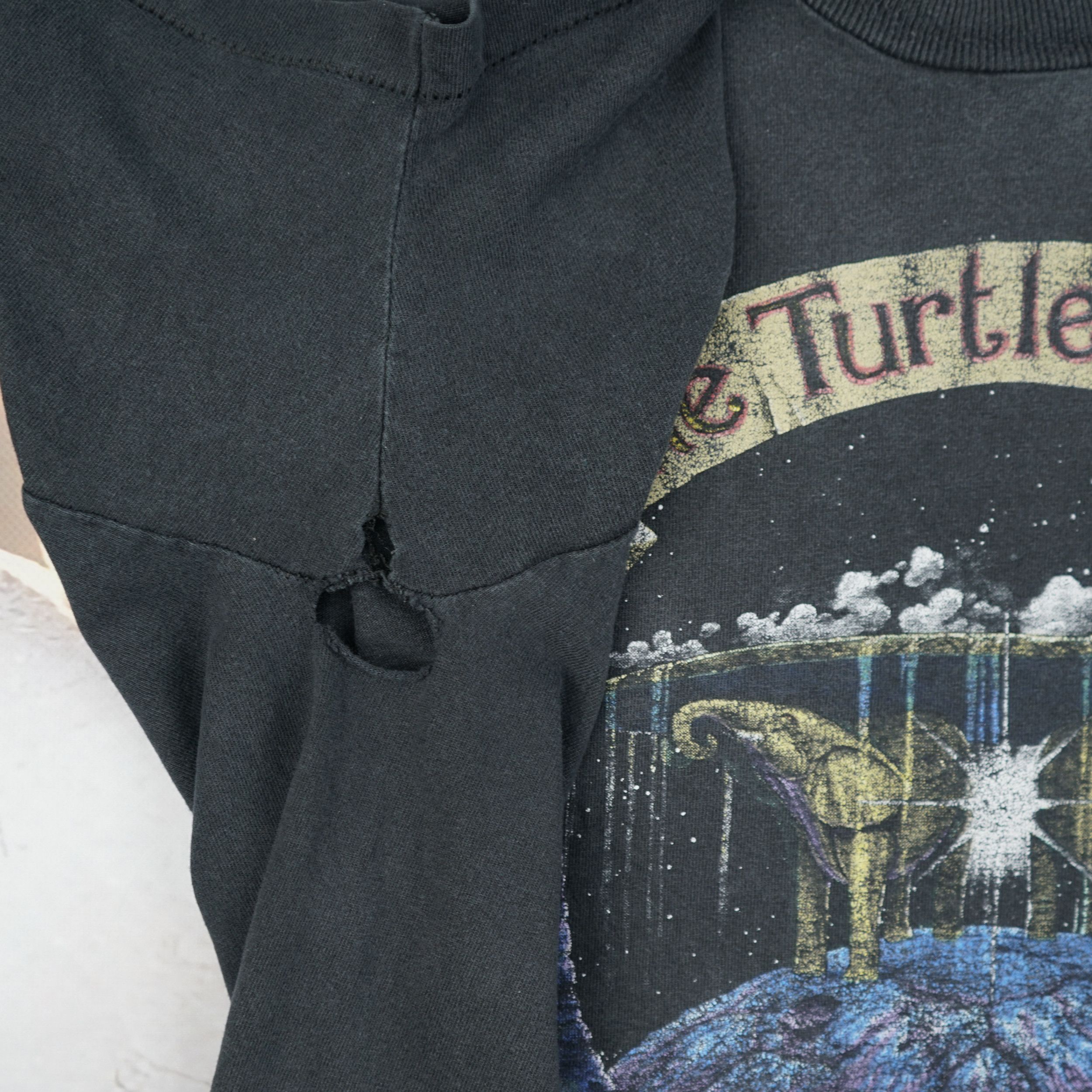 Arts & Science × Vintage Vintage 90s Big Turtle Holds Earth T-Shirt Size US XL / EU 56 / 4 - 5 Thumbnail