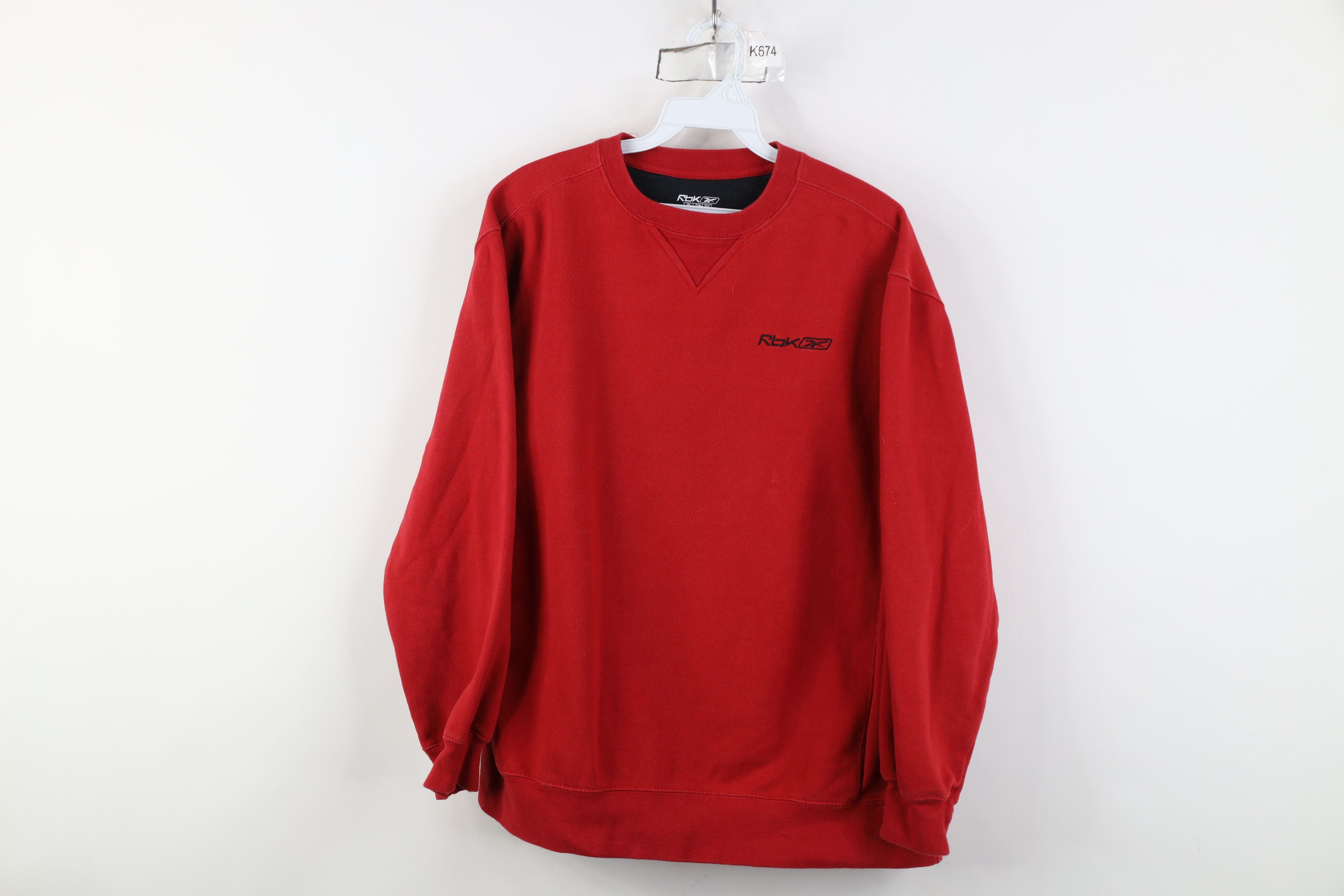 Reebok Vintage Y2K Reebok Spell Out Crewneck Sweatshirt Red Size XL / US 12-14 / IT 48-50 - 1 Thumbnail