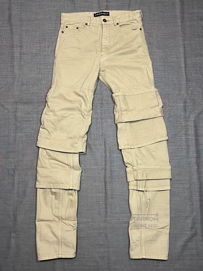 Y/Project Y/PROJECT Size XXS Folding jeans and laminated trousers Size US 26 / EU 42 - 3 Thumbnail
