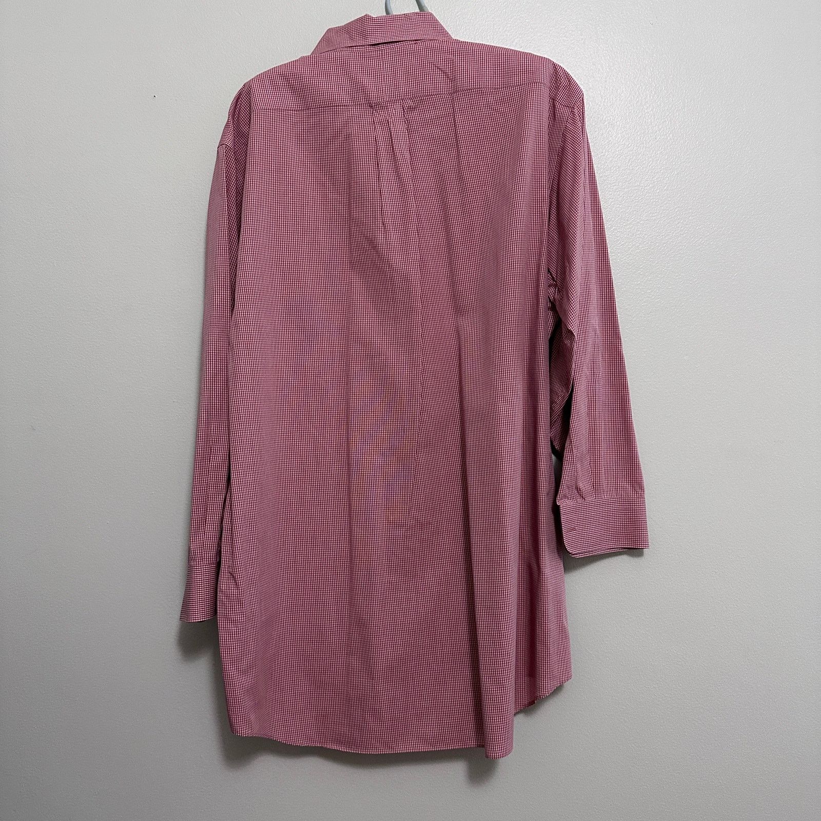 Paul Fredrick Paul Fredrick red micro plaid button down size 17 Size US XL / EU 56 / 4 - 3 Thumbnail