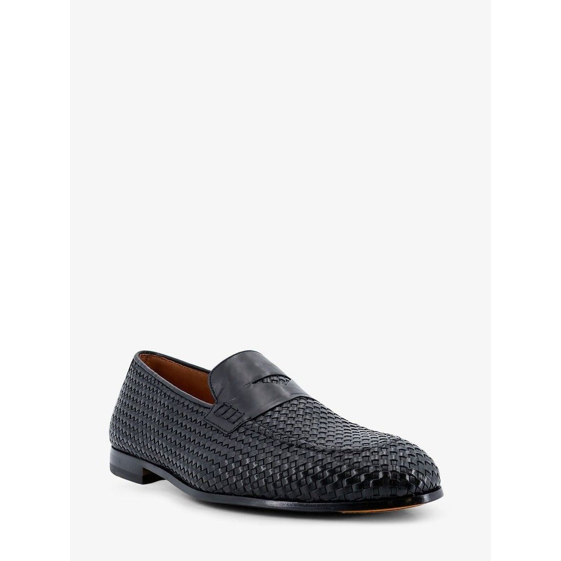 Doucal's DOUCAL'S Braidy Black Leather Loafers New & Authentic (Men's Size US 7.5 / EU 40-41 - 2 Thumbnail